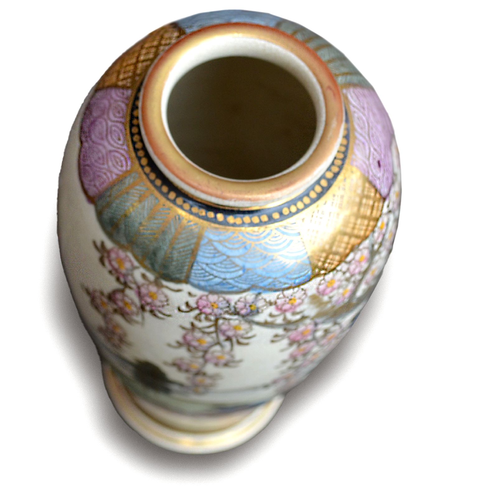 Japanese Late Meiji Satsuma Vase By Furuyama 16.5cm (6.5") High  Lovely Quality photo vinterior