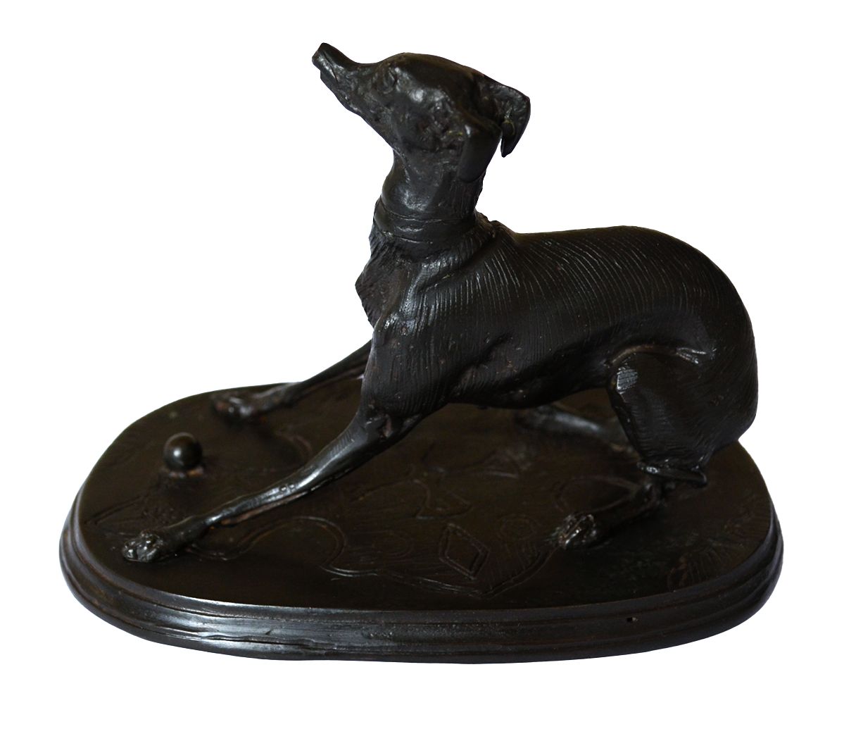 After Pierre Jules Mêne (French, 1810 1879) Bronze 'Giselle  Study Of A Whippet photo furniture