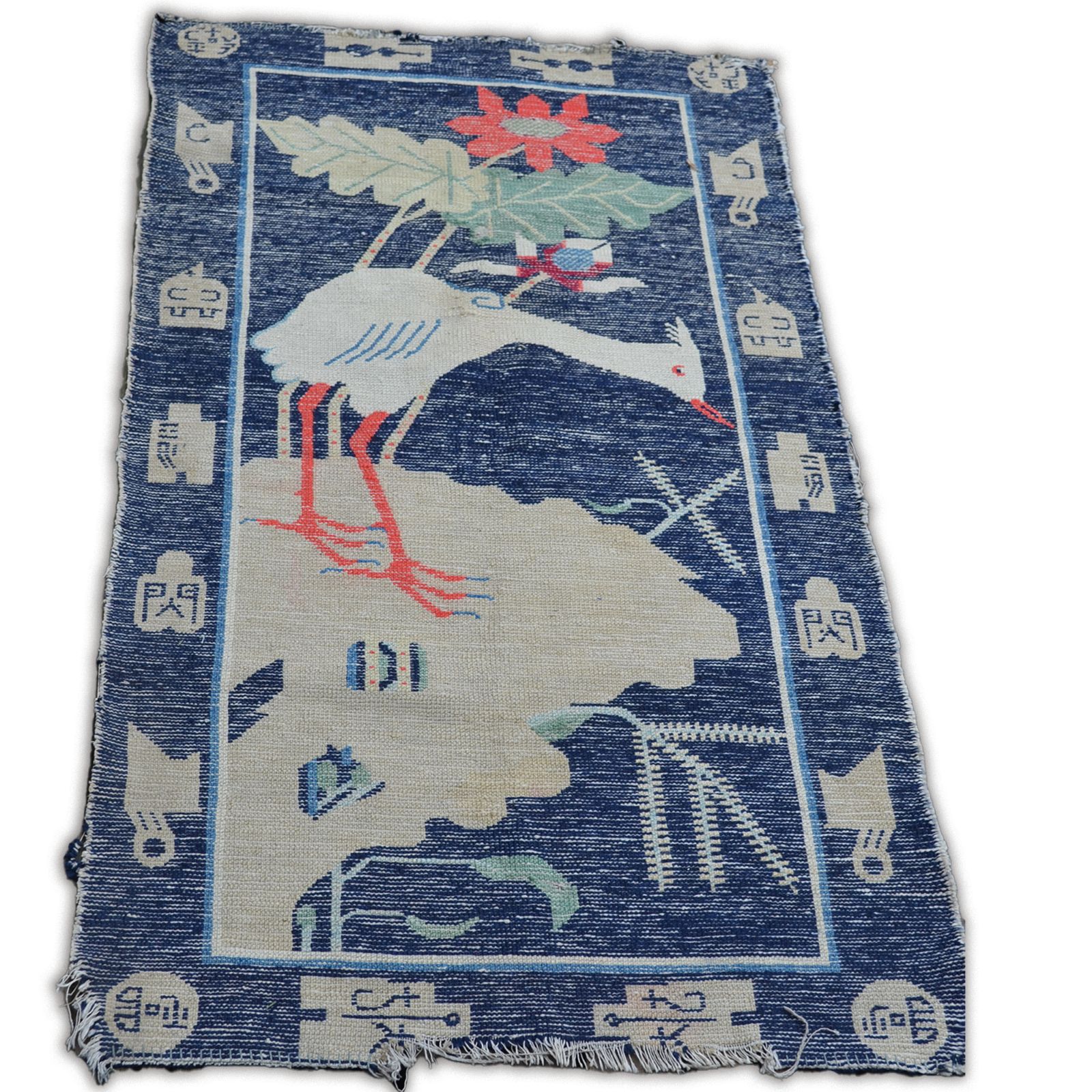 Antique Pao Tao Chinese Rug, Mongolia/China Region. Late 19th C. Good Size photo vintage