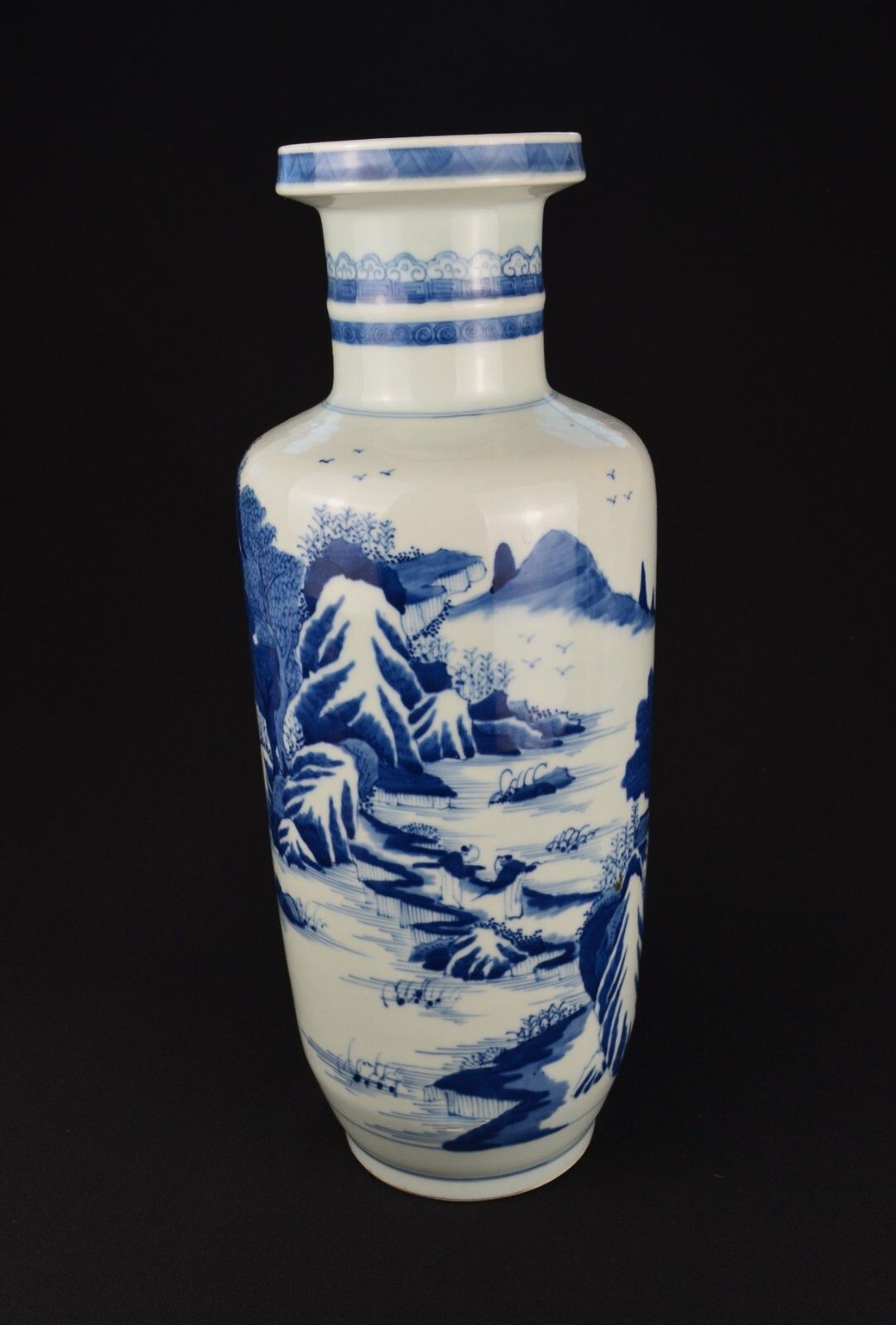 Antique Chinese Rouleau Vase Kangxi Period Form. Qing Dynasty 38cm 18th /19th C