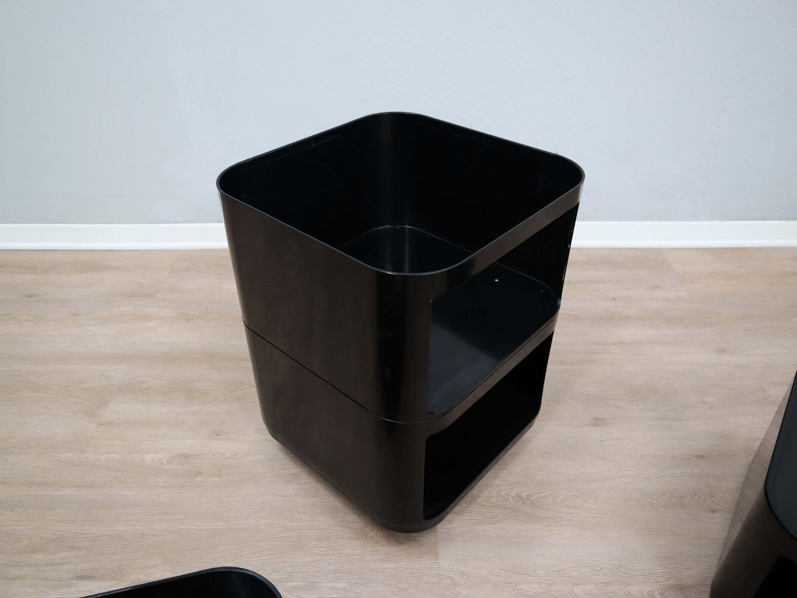 Kartell Componibili 4970 Anna Castelli Vintage Black Modular Trolley 1960s photo buy