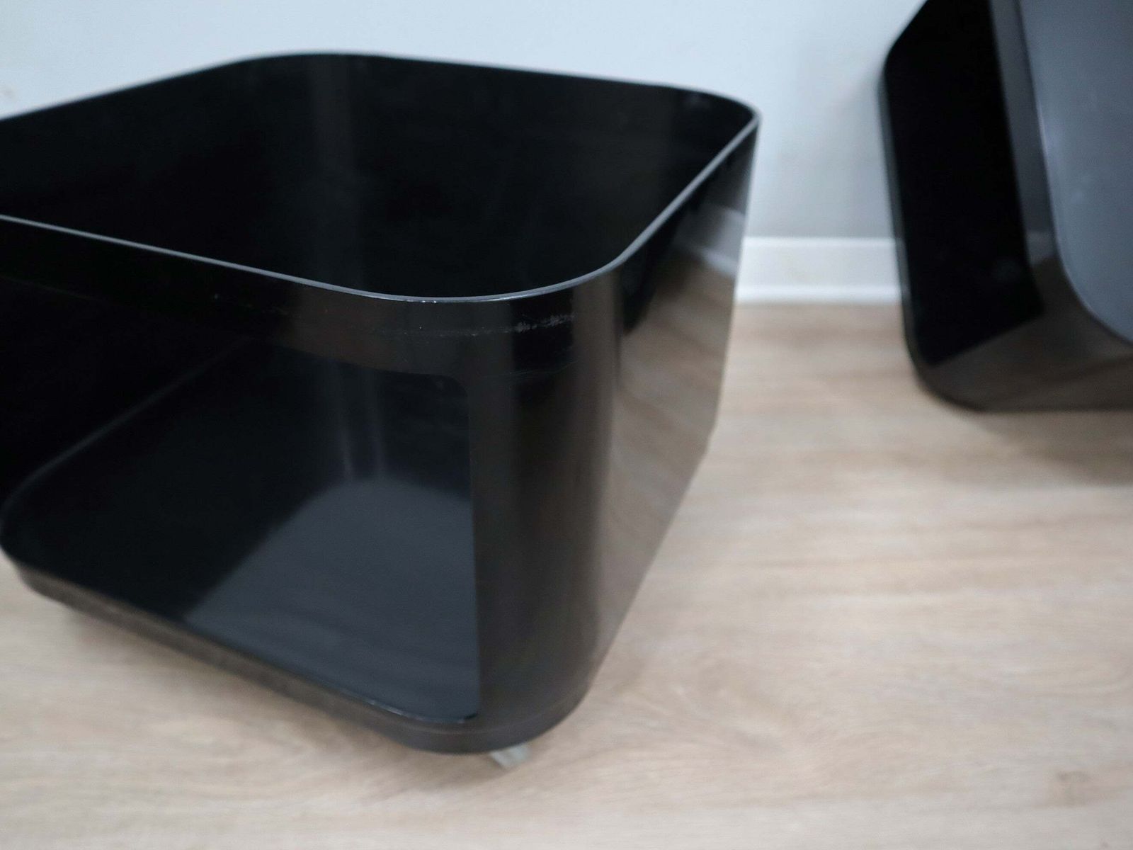 photo vinterior Kartell Componibili 4970 Anna Castelli Vintage Black Modular Trolley 1960s