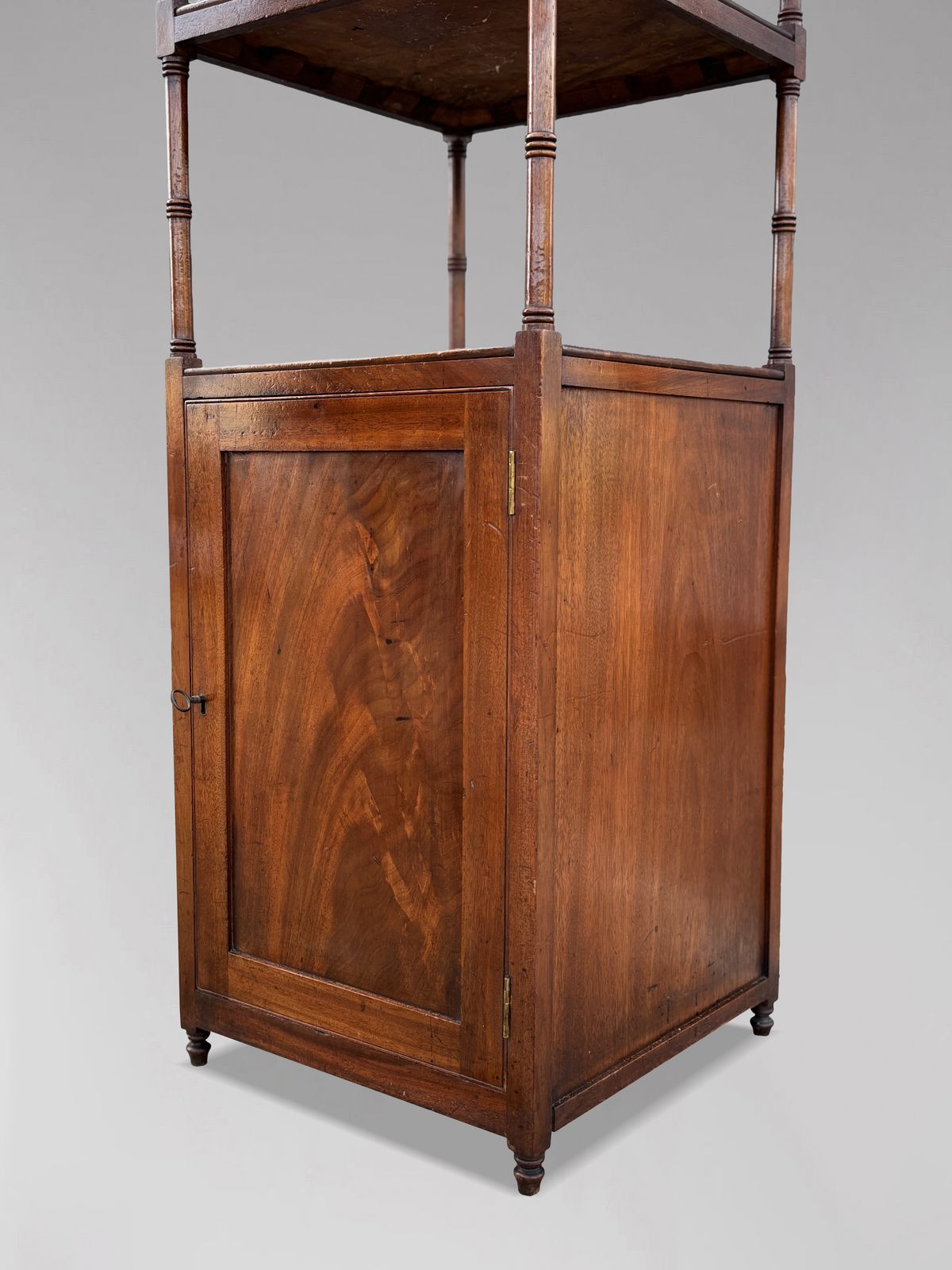 photo furniture Early 19th Century George III Period Tall Mahogany Whatnot Music Stand
