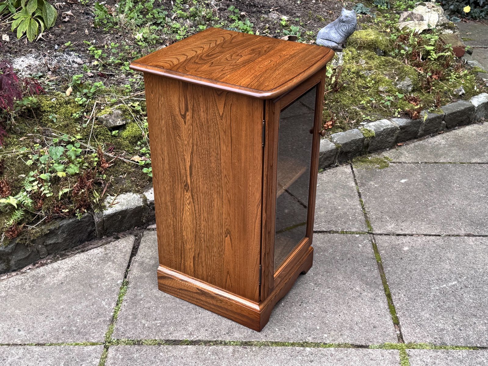 photo buy An Ercol Warwick Golden Dawn Elm Cd Hi Fi Storage Cabinet / Media Stand
