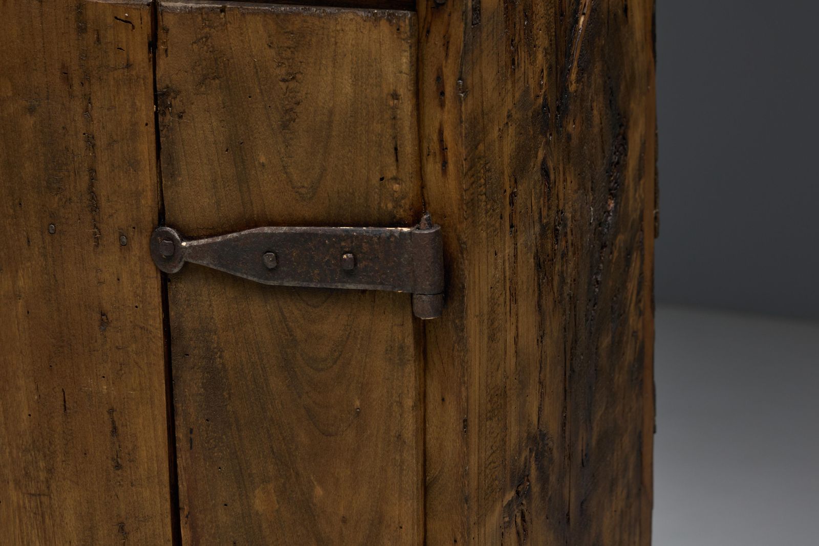 Furniture Rustic Travail Populaire Cabinet, France, Late 18th Century photo