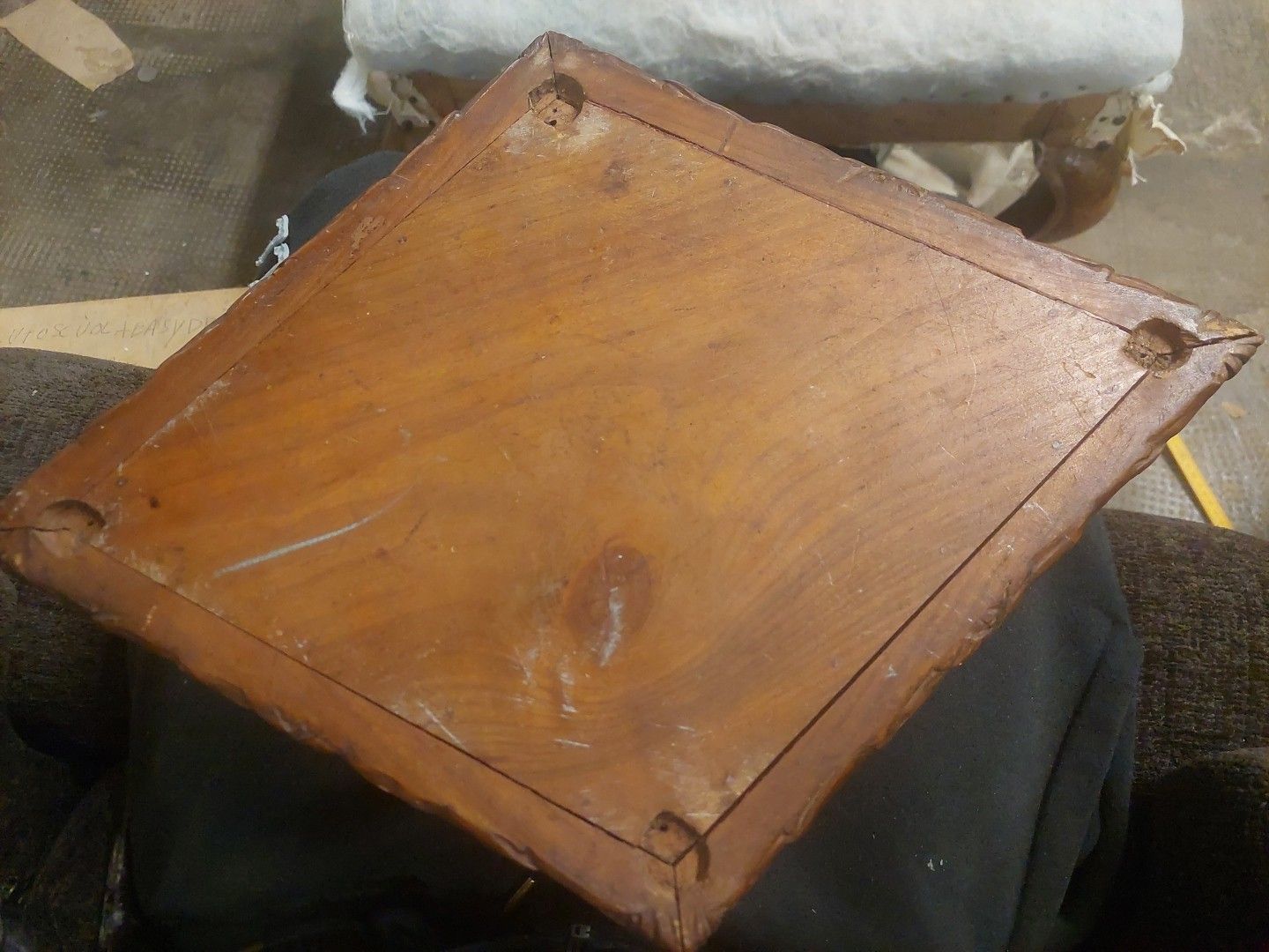 222.0 Antique Rhomboidal Carved Wood Cilegio Box 19th Century Italy photo
