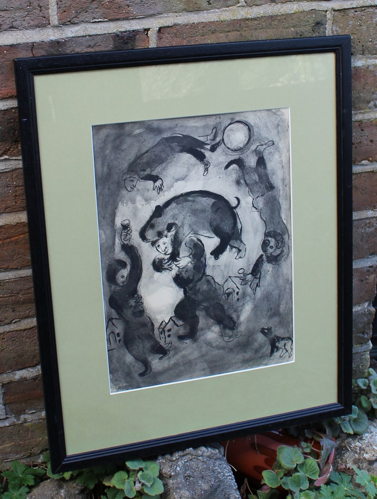 Original Heliogravure From "Le Philosophie Vindicatif"  By Marc Chagall 1950