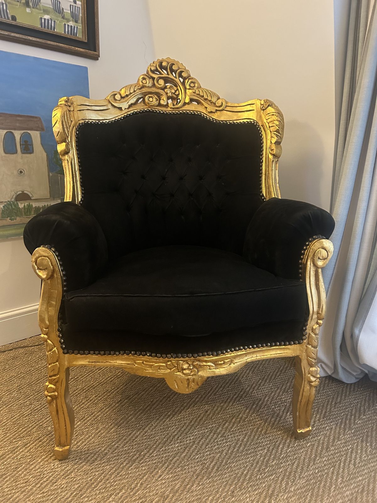 Vintage French Armchair photo for sale
