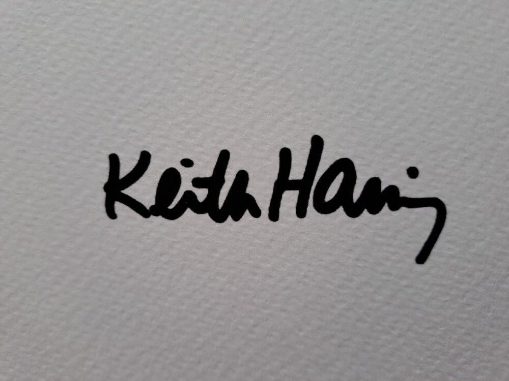 Keith Haring Signed Baby Certificate photo vinterior