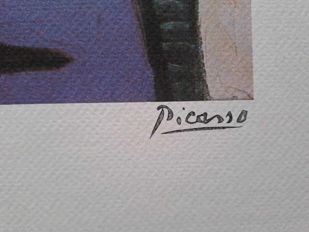 Pablo Picasso Signed Woman In A Hat Certificate Spadem Paris photo vinterior