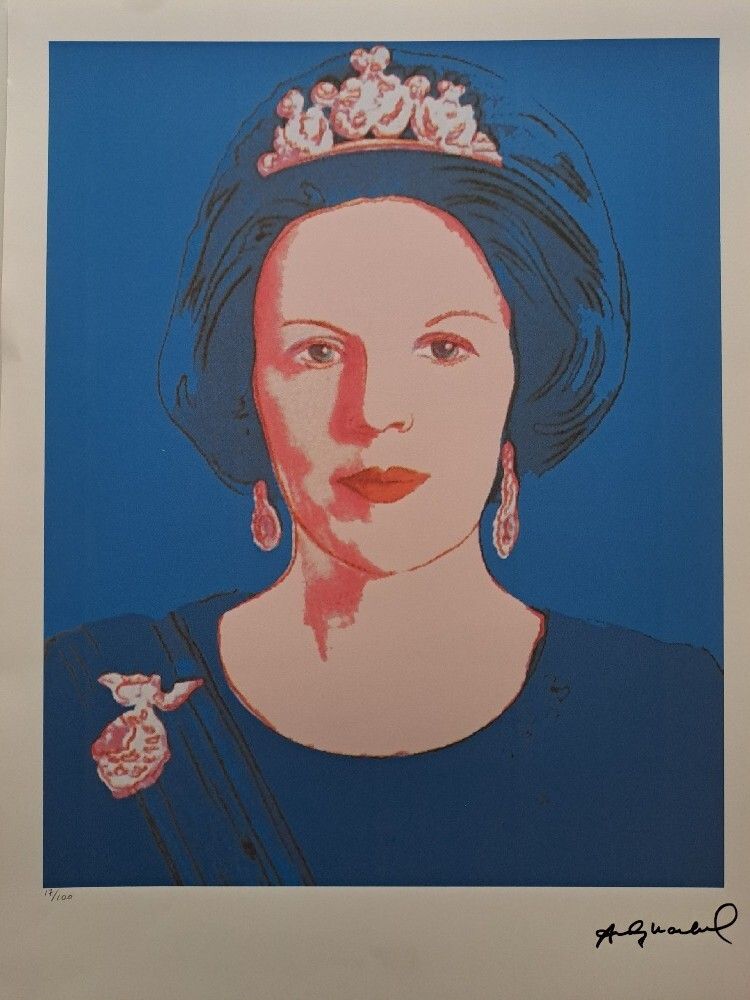 Andy Warhol Signed Queen Beatrix Of The Netherlands Certificate Leo Castelli