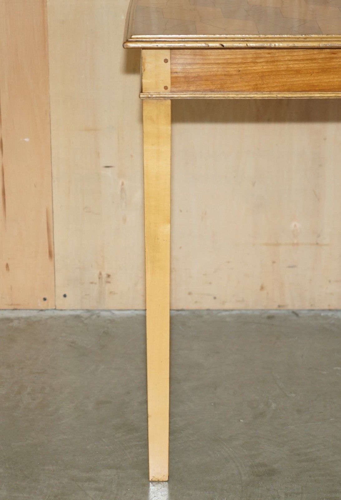 photo for sale Exquisite Super Decorative Circa 1920's Oyster Laburnum Wood Console Table