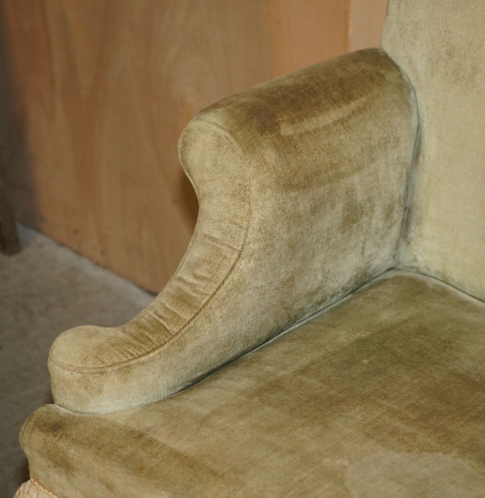 Fine Antique George III Circa 1780 Hand Carved Settee Sofa With Claw & Ball Legs photo vinterior