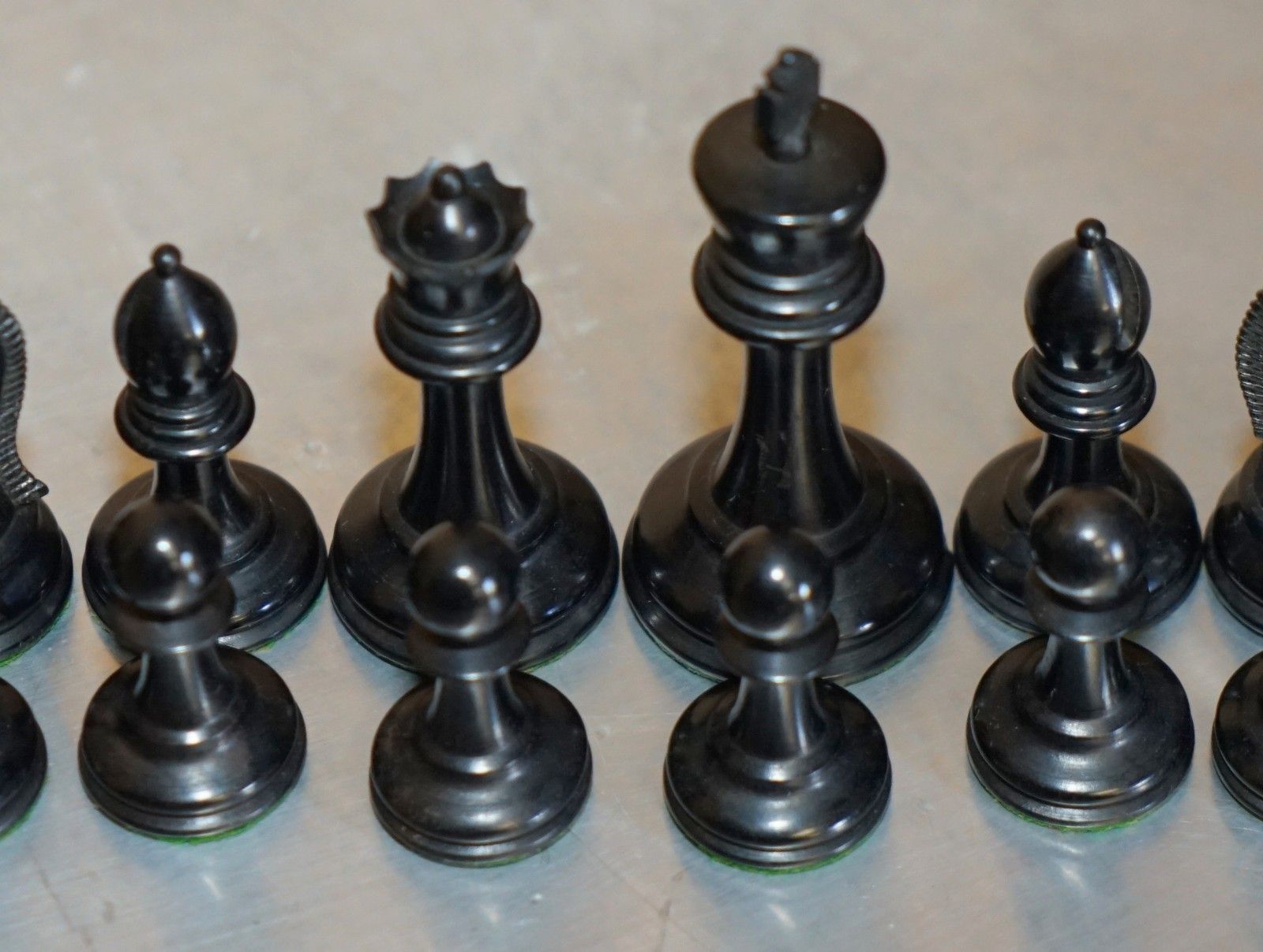 Antique Victorian Jacque Staunton Chessman Stamped Chess Set In Original Box photo 1750.0