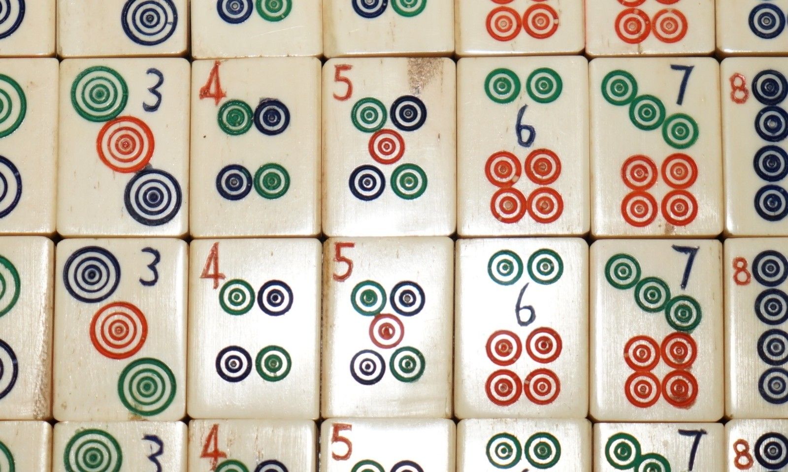 photo for sale Antique Collectable Mahjong Circa 1920's Chinese Export Period Hand Carved Case