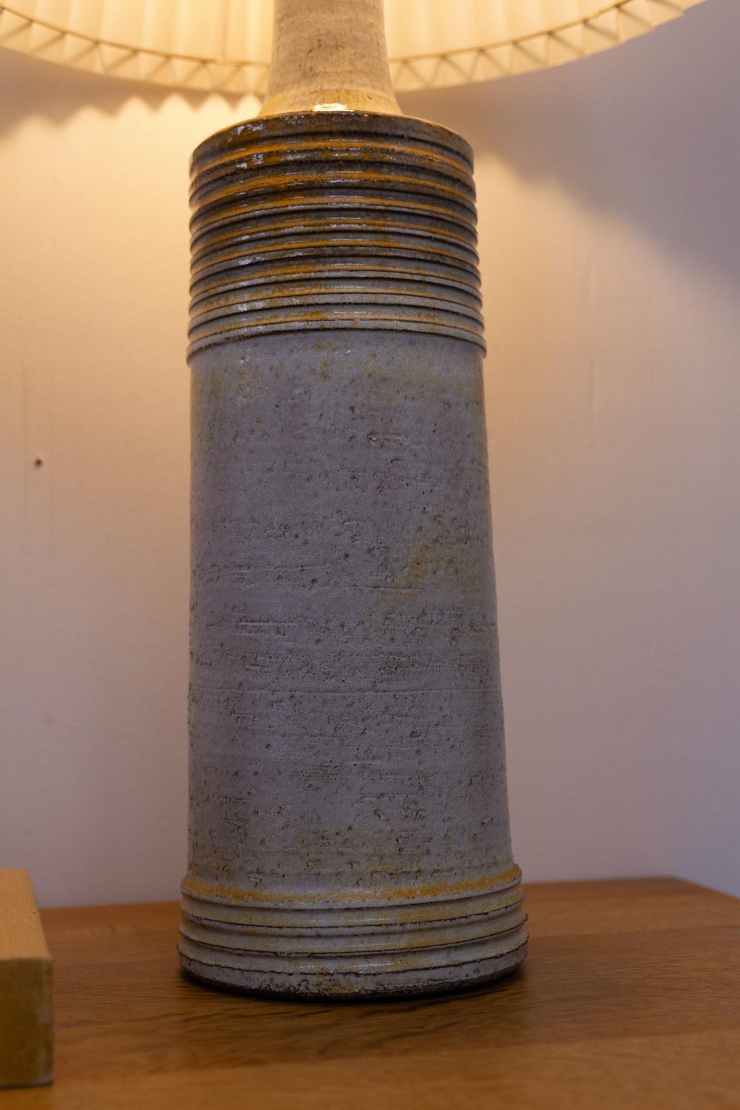Tall Danish Mid Century Stoneware Table Lamp By Frimann, 1970s. photo vintage