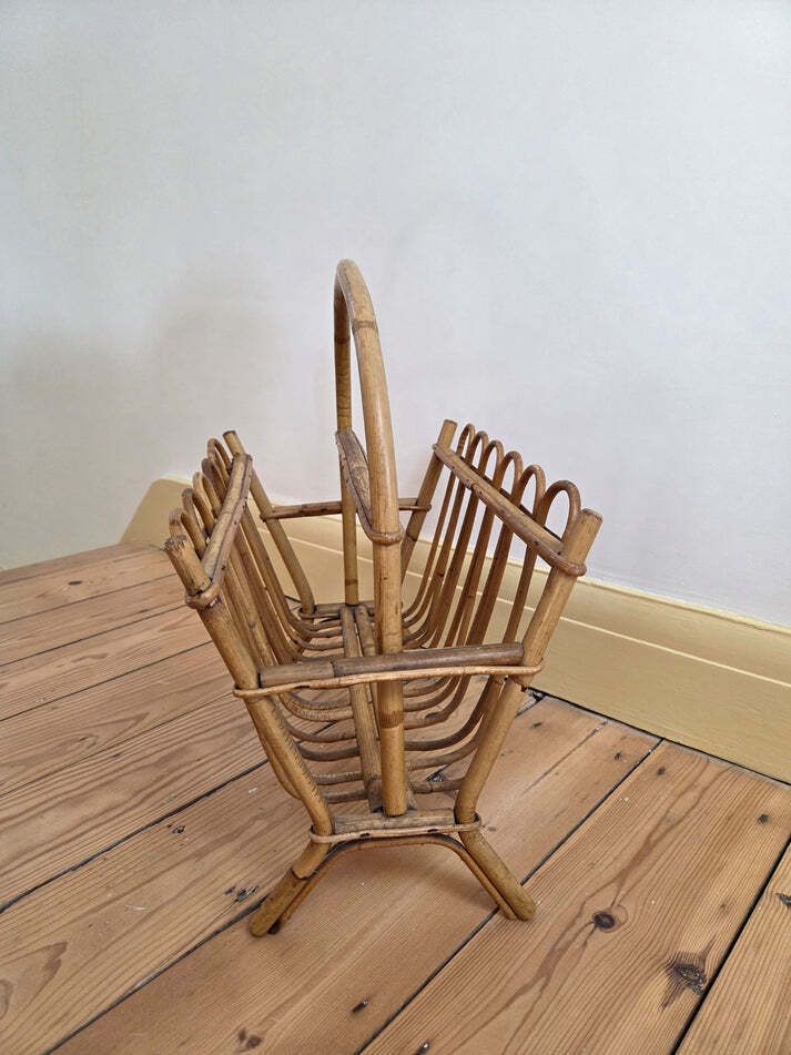 Vintage Bamboo Magazine Rack photo 65.0