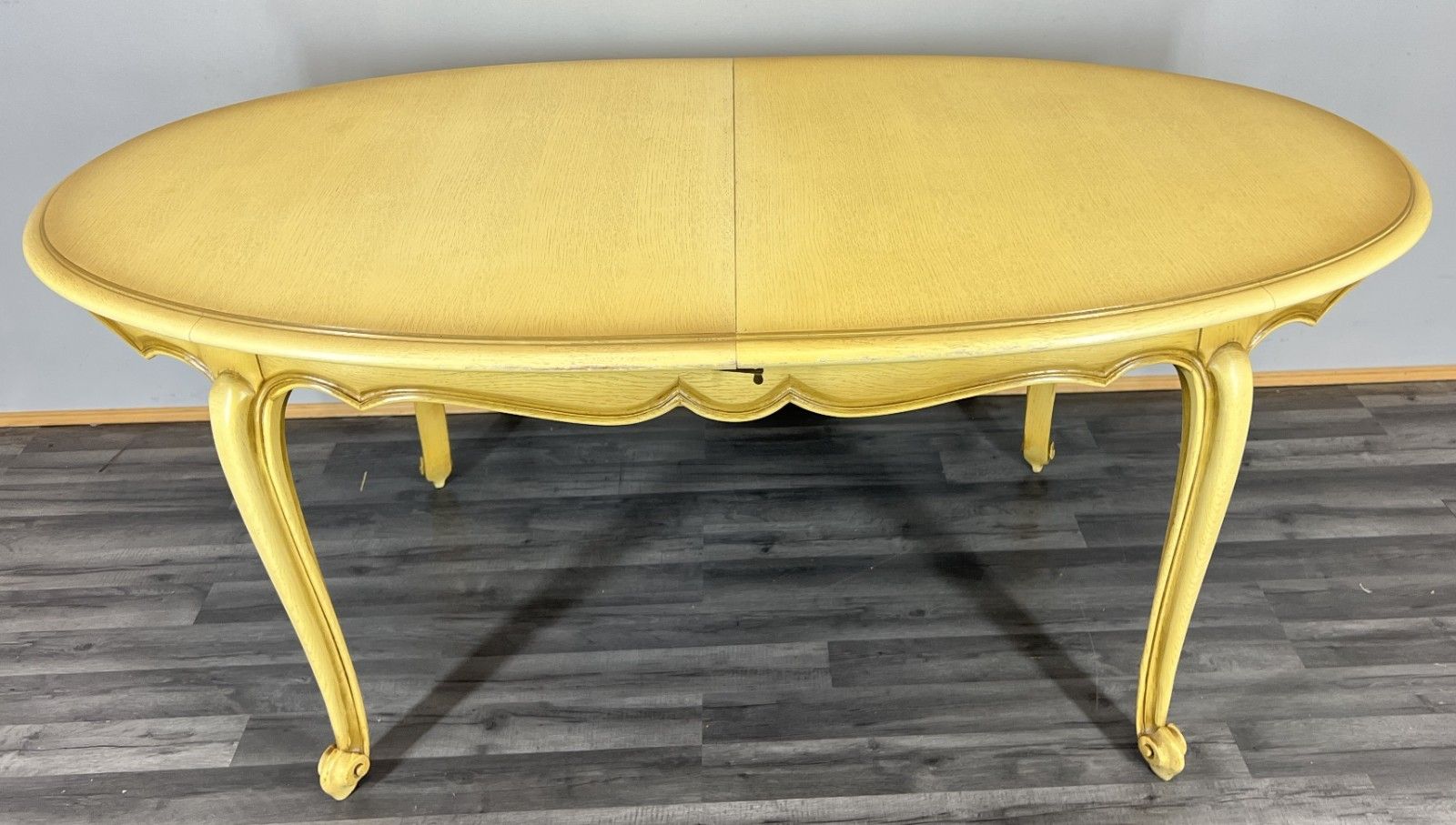 photo furniture Dining Table Vintage French Louis XVI Shabby Chic With Set Of 6 Chairs Lot 4404