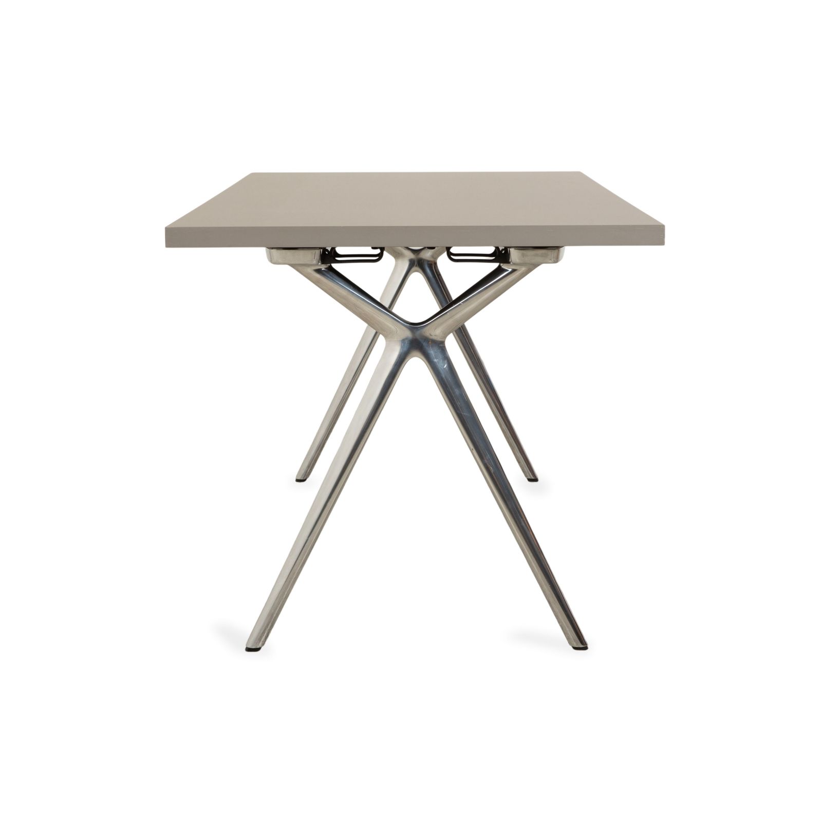 Bureau Walter Knoll Conference X en bois, gris, 160 x 80 cm, home office photo vintage