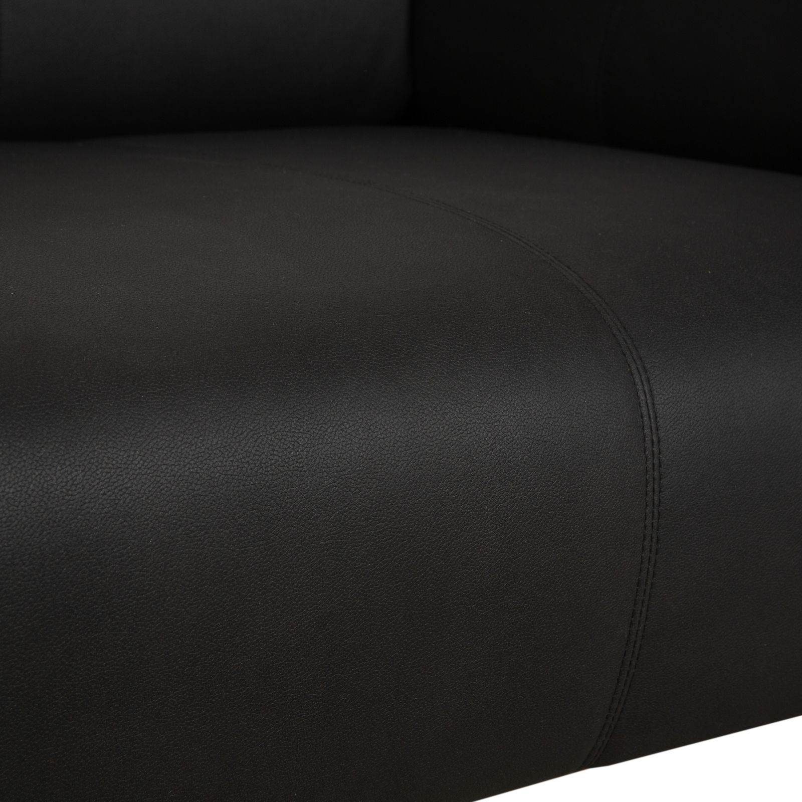 Rolf Benz 322 Vegan Leather Three Seater Anthracite Dark Grey Sofa New Cover photo for sale