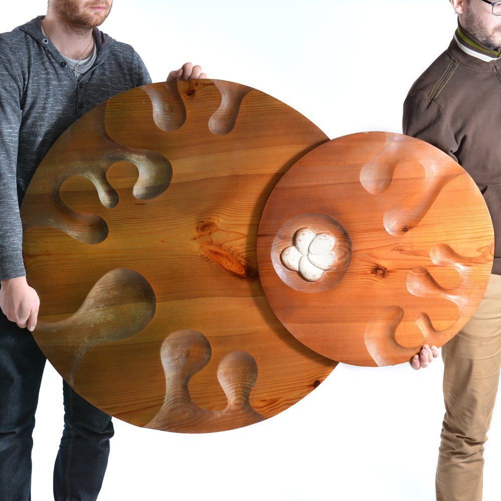 “Nest” – Monumental Hand Carved Oak Wall Sculpture By Alojz Petráš, 1979 photo furniture