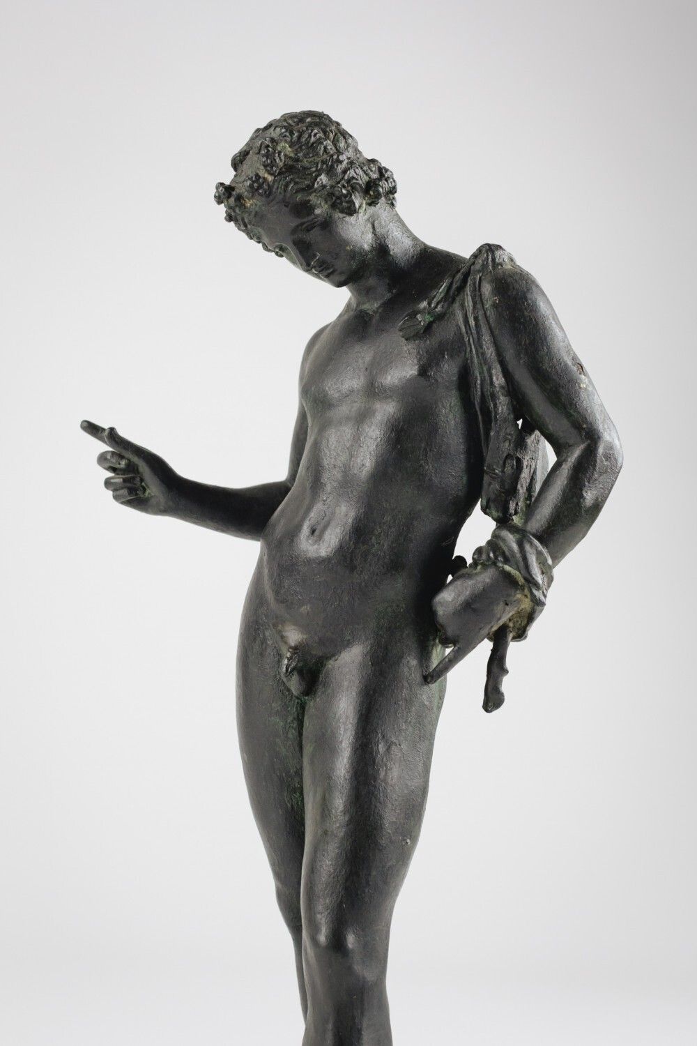 photo furniture Large Grand Tour Bronze Of Narcissus
