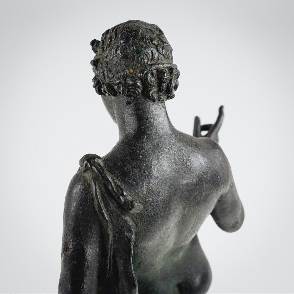 Art Large Grand Tour Bronze Of Narcissus photo