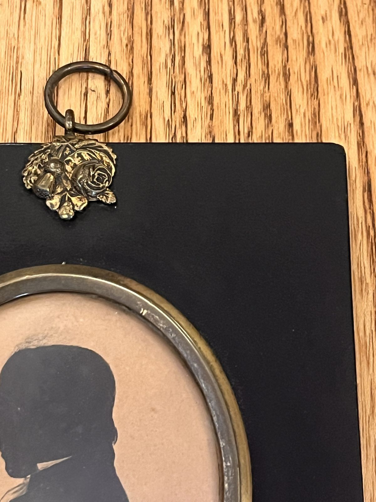 photo buy Georgian Framed Miniature Silhouette Painting