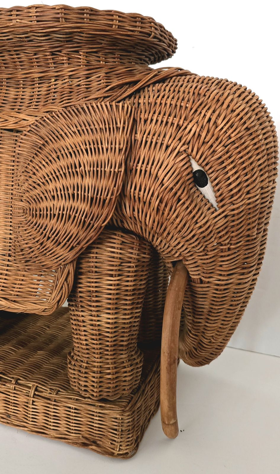 Mid Century French Wicker Elephant Table. photo buy