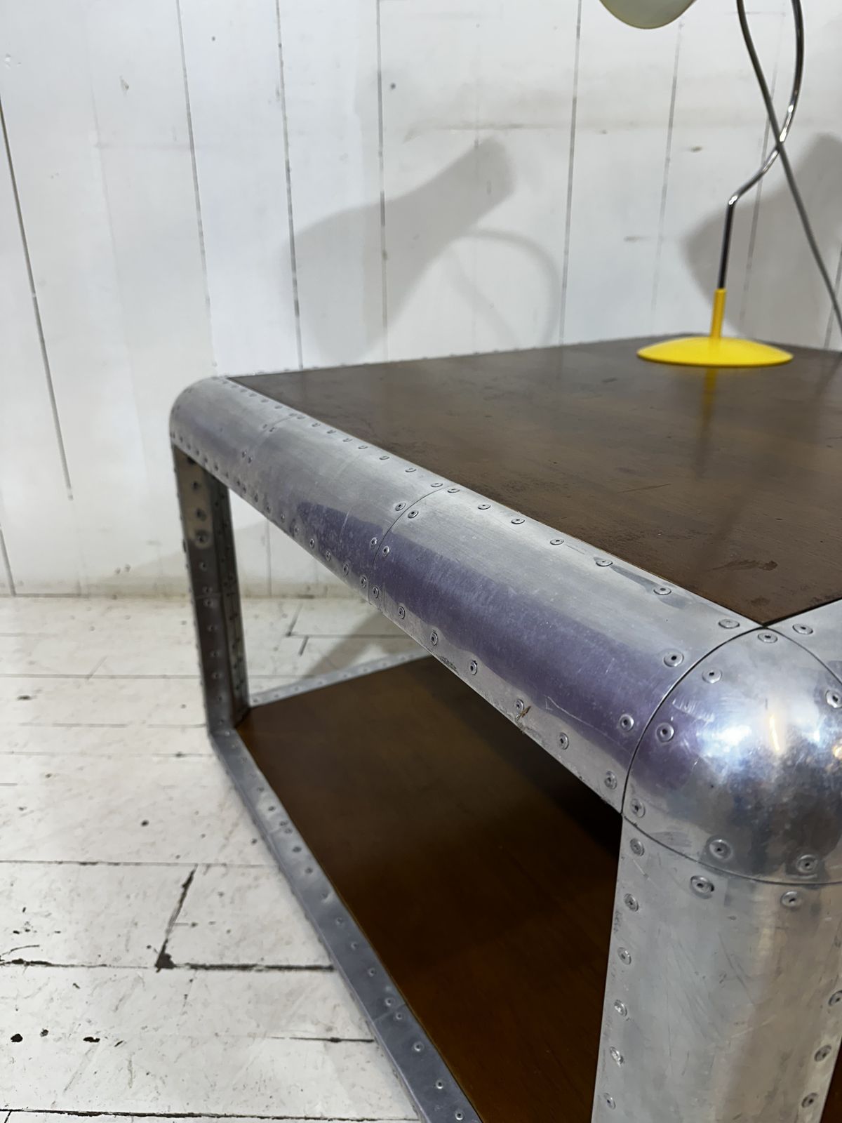 Industrial Aviator Style Hotel Coffee Table photo vinterior