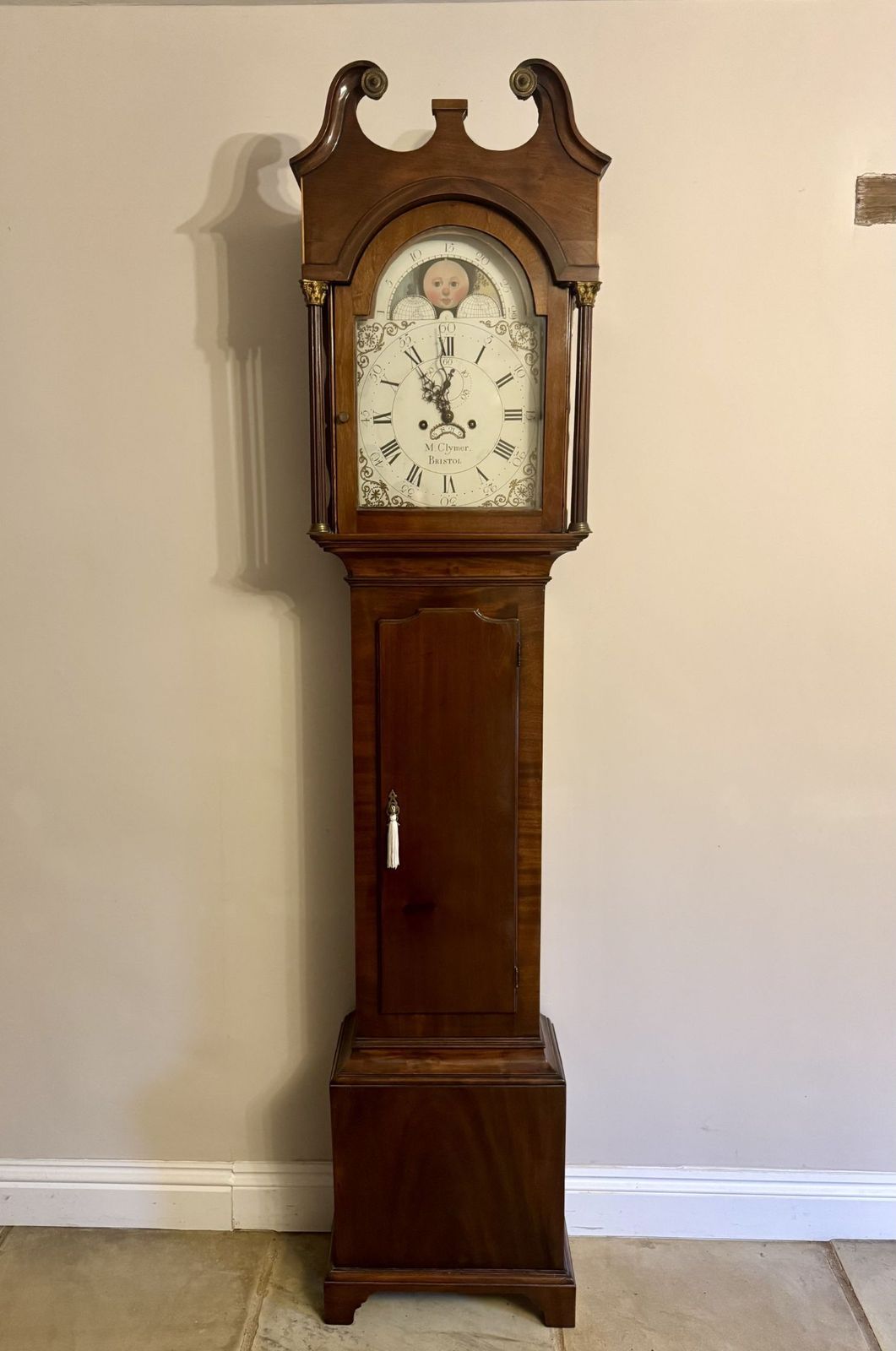 Impressive Quality Antique George III Mahogany Eight Day Longcase Clock