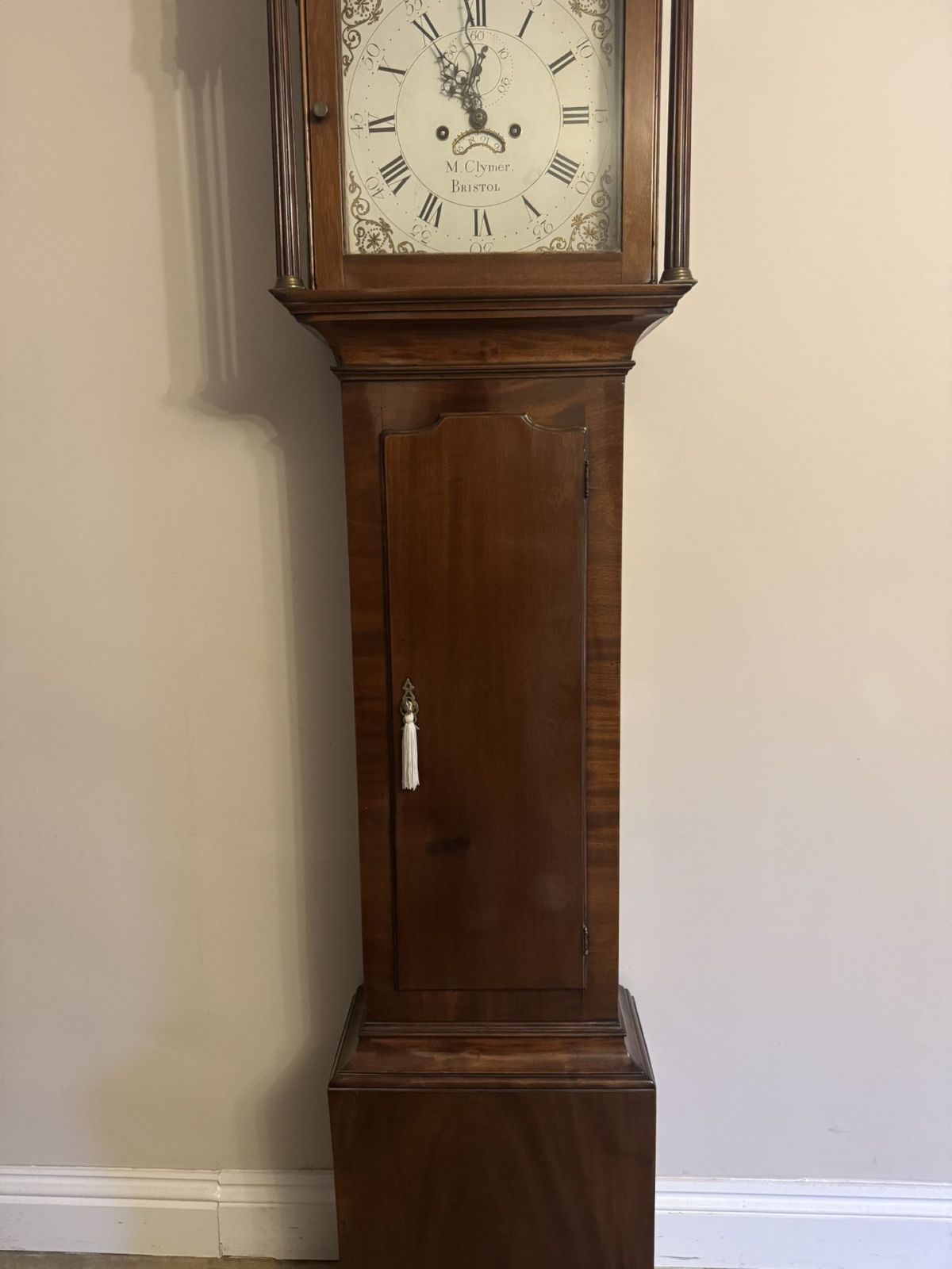 Impressive Quality Antique George III Mahogany Eight Day Longcase Clock photo furniture