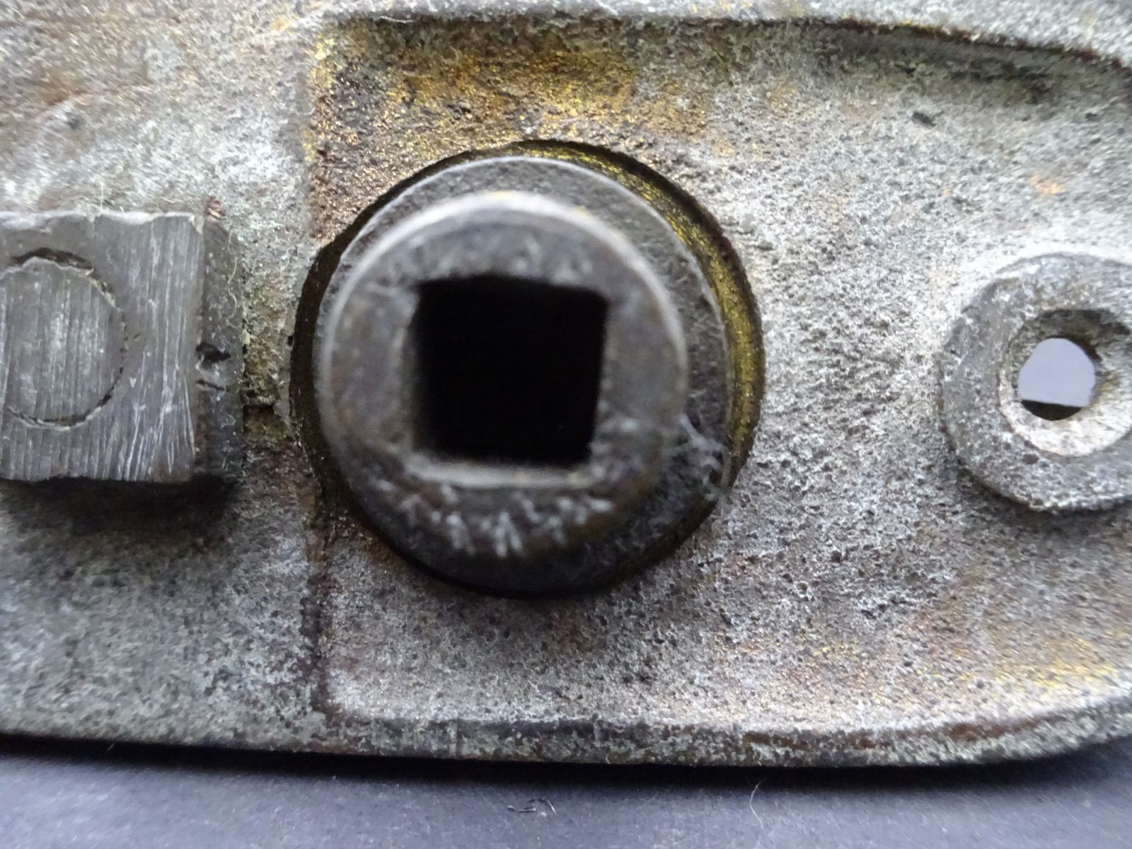 Rare Original Victorian Brass Tube Door Pull With Thumb Bit For Latch, James Cartland & Sons 1880s photo furniture