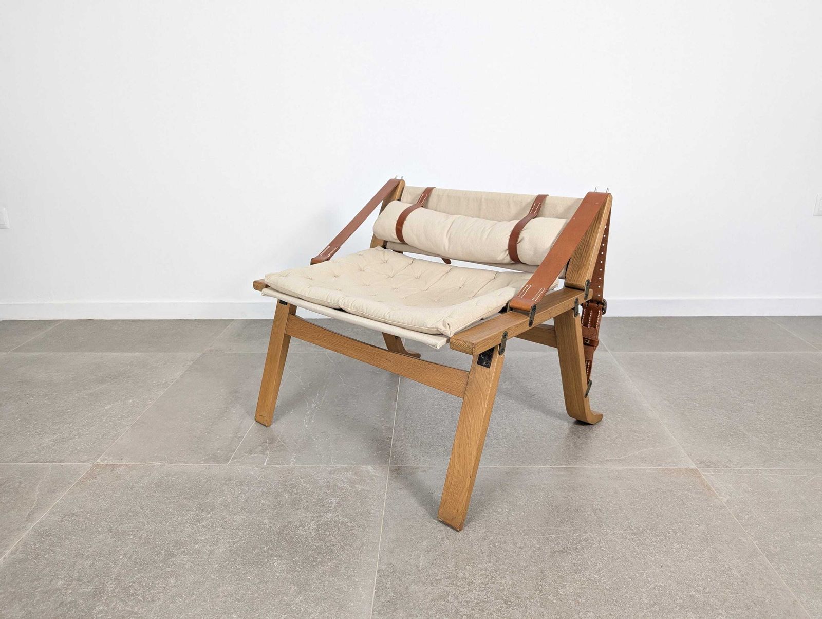 Sillón Danés En Lona Y Cuero, Siglo XX photo Furniture