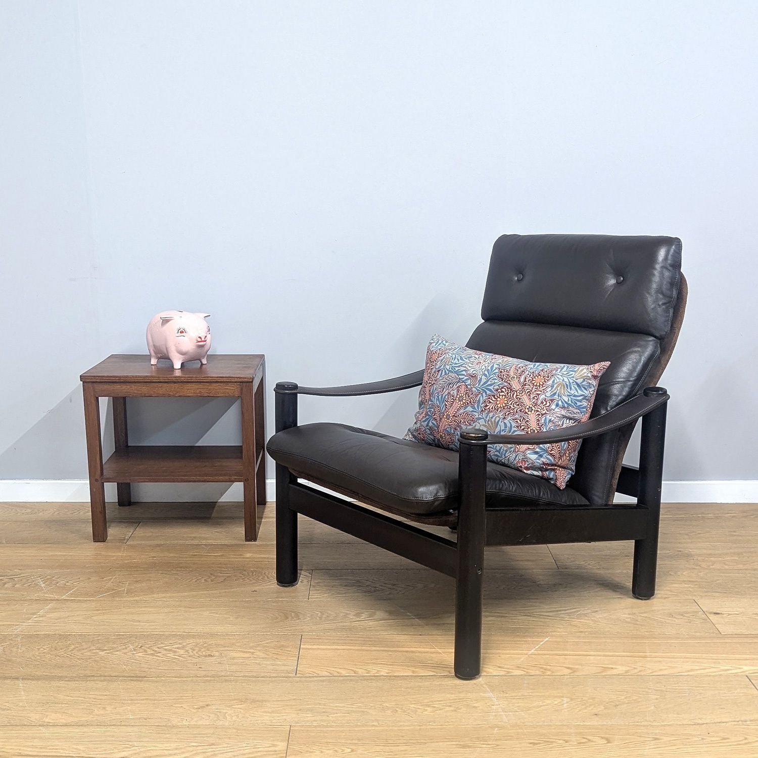 Midcentury Danish 1970s Leather Lounge Chair By Gehl & Nissen For Jeki Mobler photo furniture