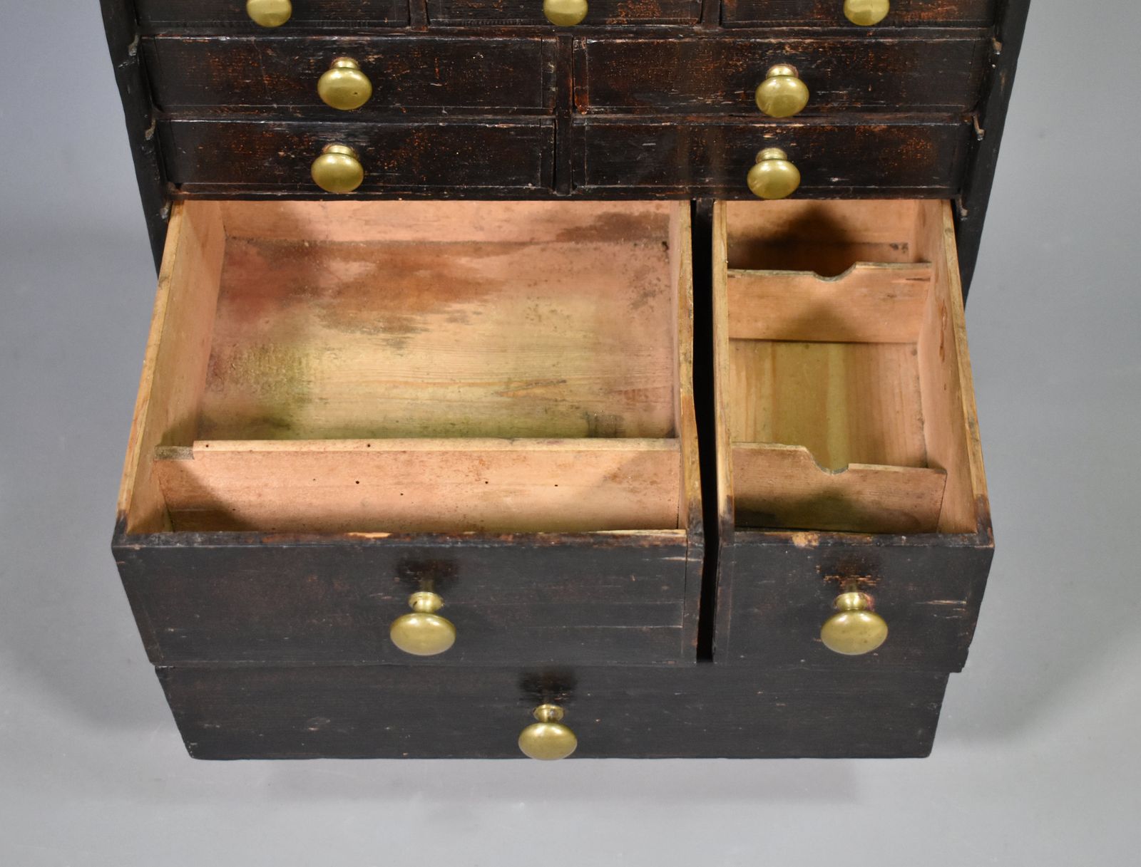 photo vinterior French Antique Horologist's Storage Cabinet