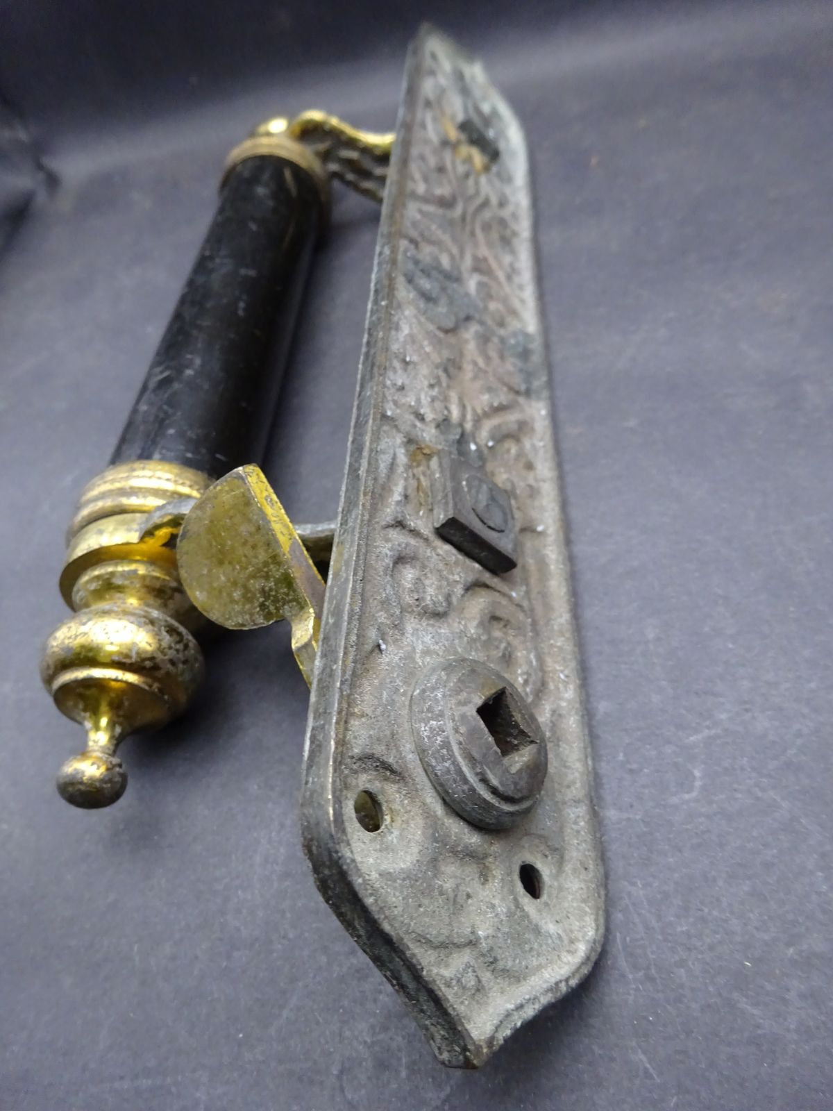 Rare Original Victorian Tube  Door Pull For Latch Late 1800s photo vintage