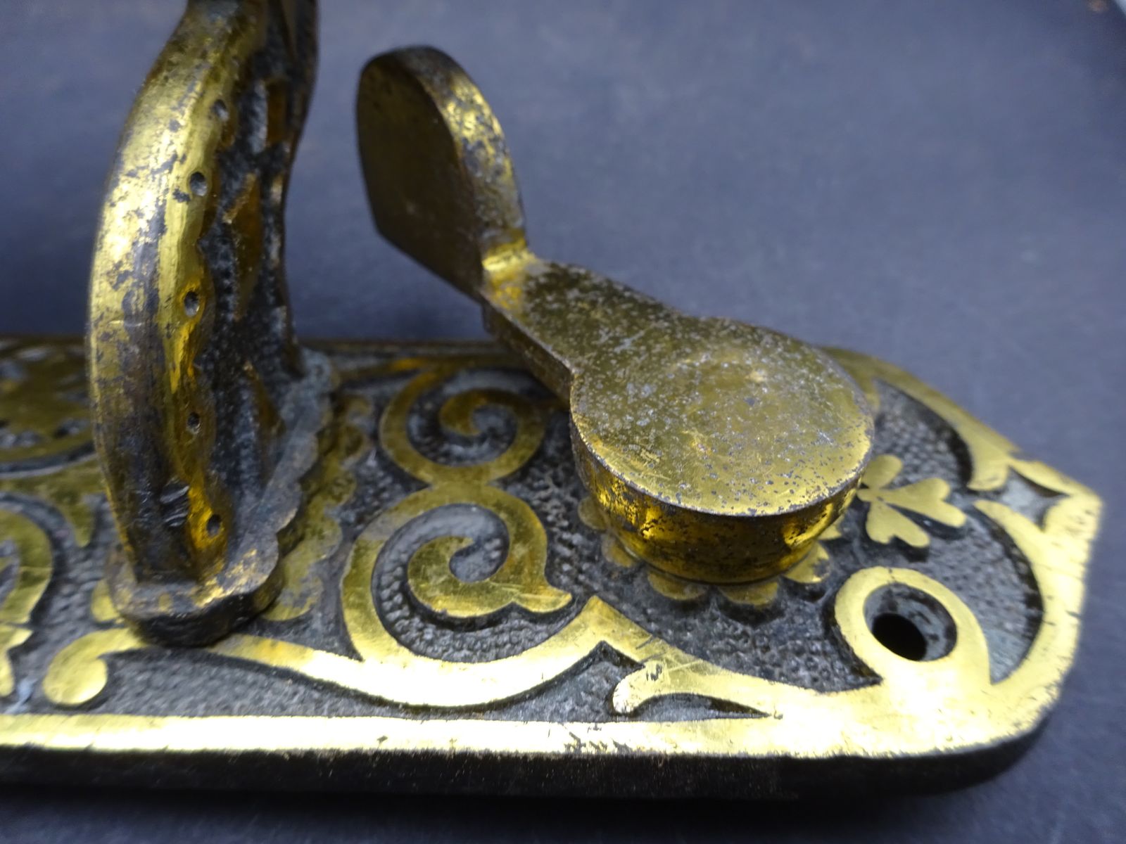 photo furniture Rare Original Victorian Tube  Door Pull For Latch Late 1800s