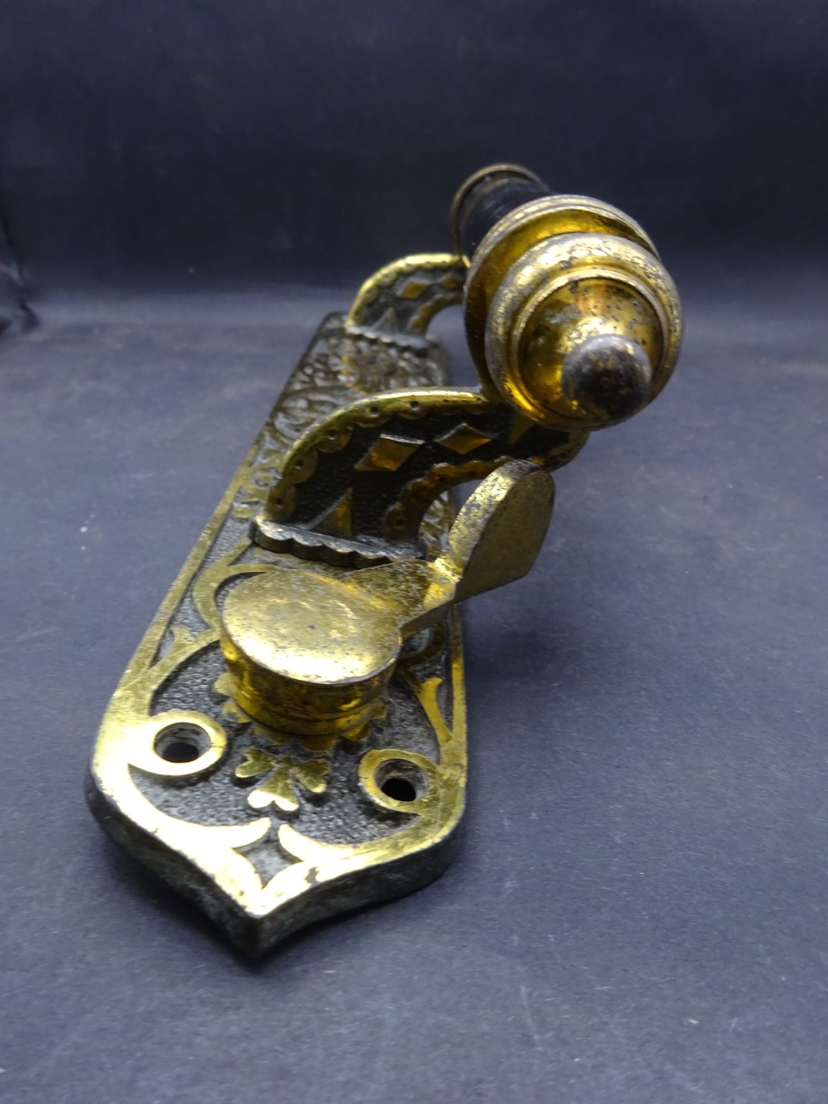 Home Fixtures Rare Original Victorian Tube  Door Pull For Latch Late 1800s photo