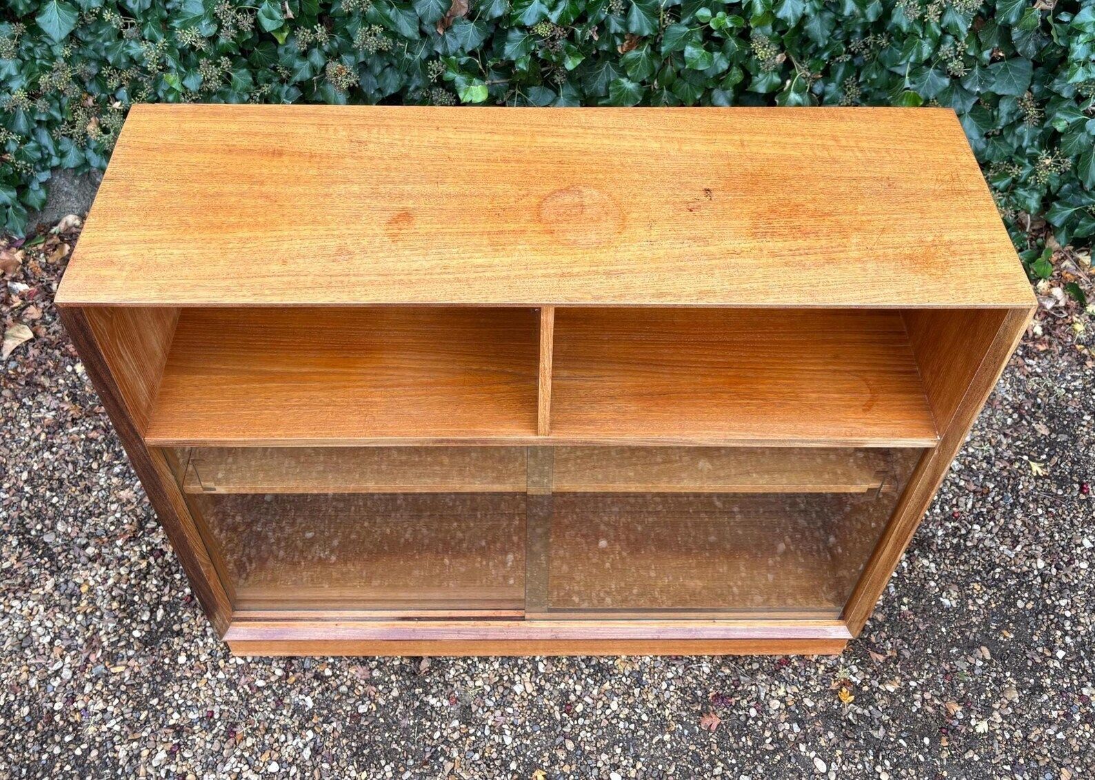Mid Century Glazed Bookcase Cabinet C.1970s photo vinterior