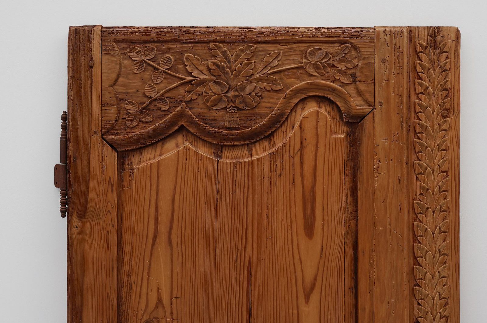 Antique French Provincial Hand Carved Doors, 1880s, Set Of 2 photo for sale