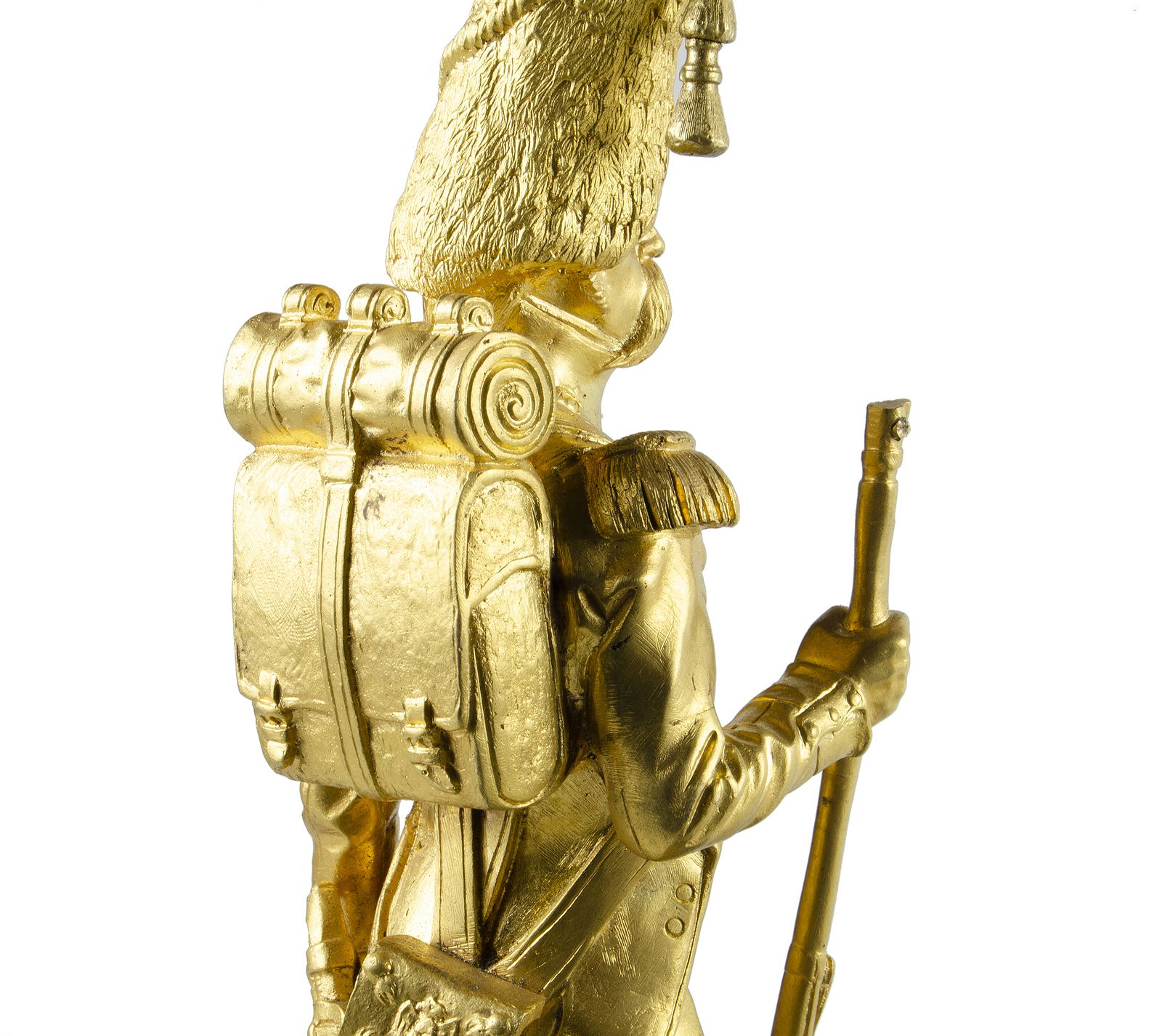 Late 19th Century Napoleon III 'Vieille Garde' Sculpture With Inkwells And Marble Base Inkstand By Armand Le Véel And Susse Frères, France photo Home Decor