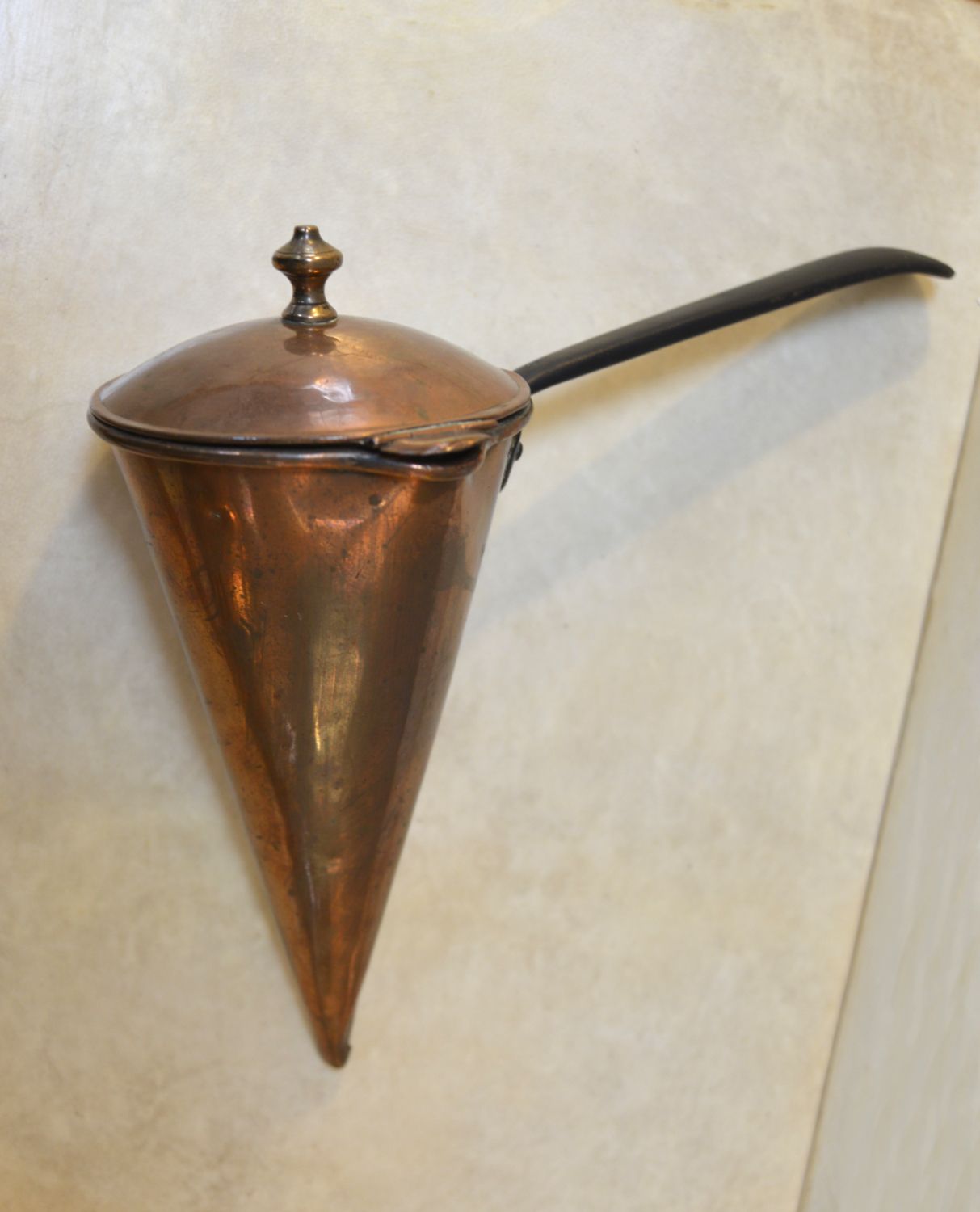 Victorian Fireside Kitchen Cone Copper Ale Warmer Cider Muller 19thc English photo Home Fixtures