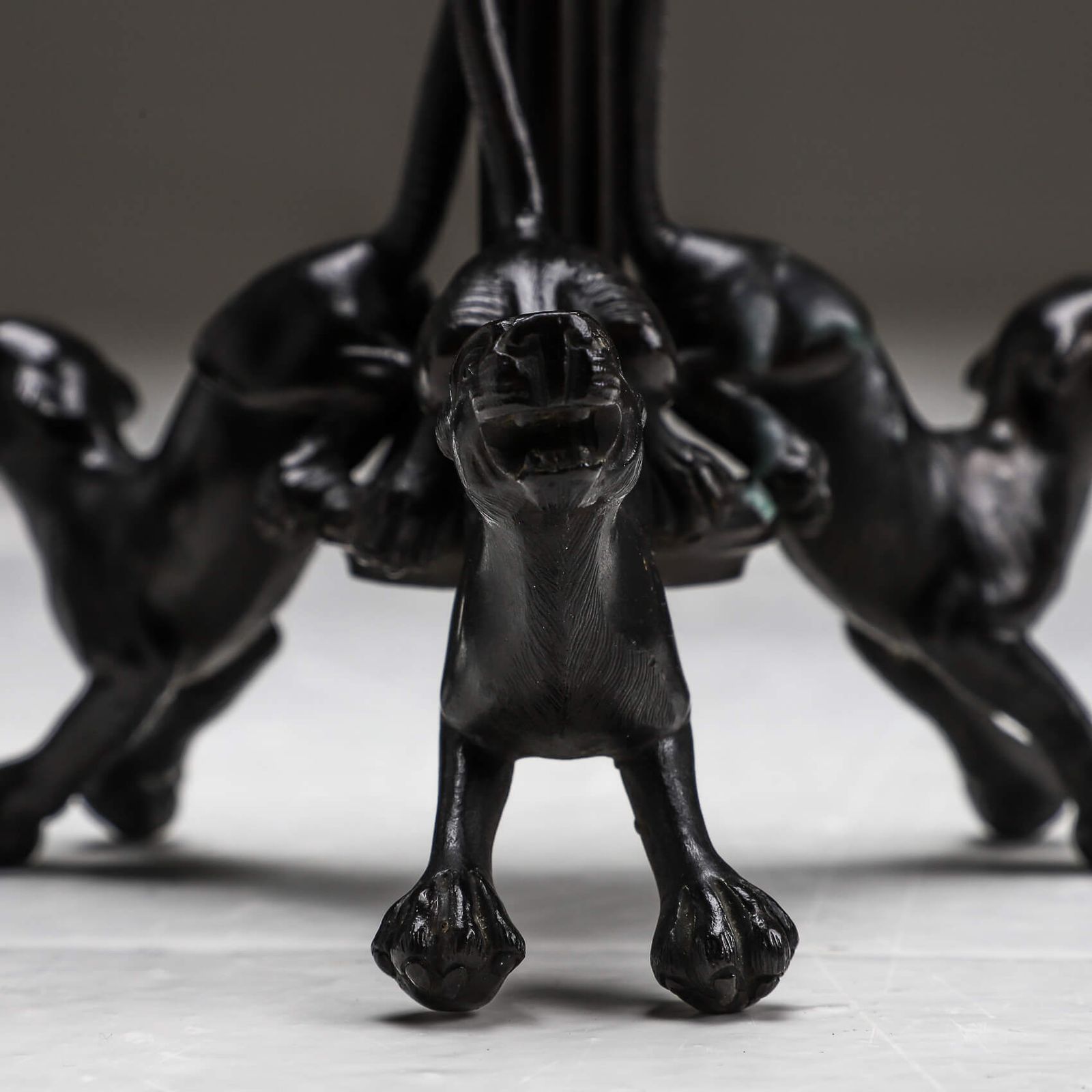 Pair Of Bronze Candelabras By Christophe Fratin photo for sale