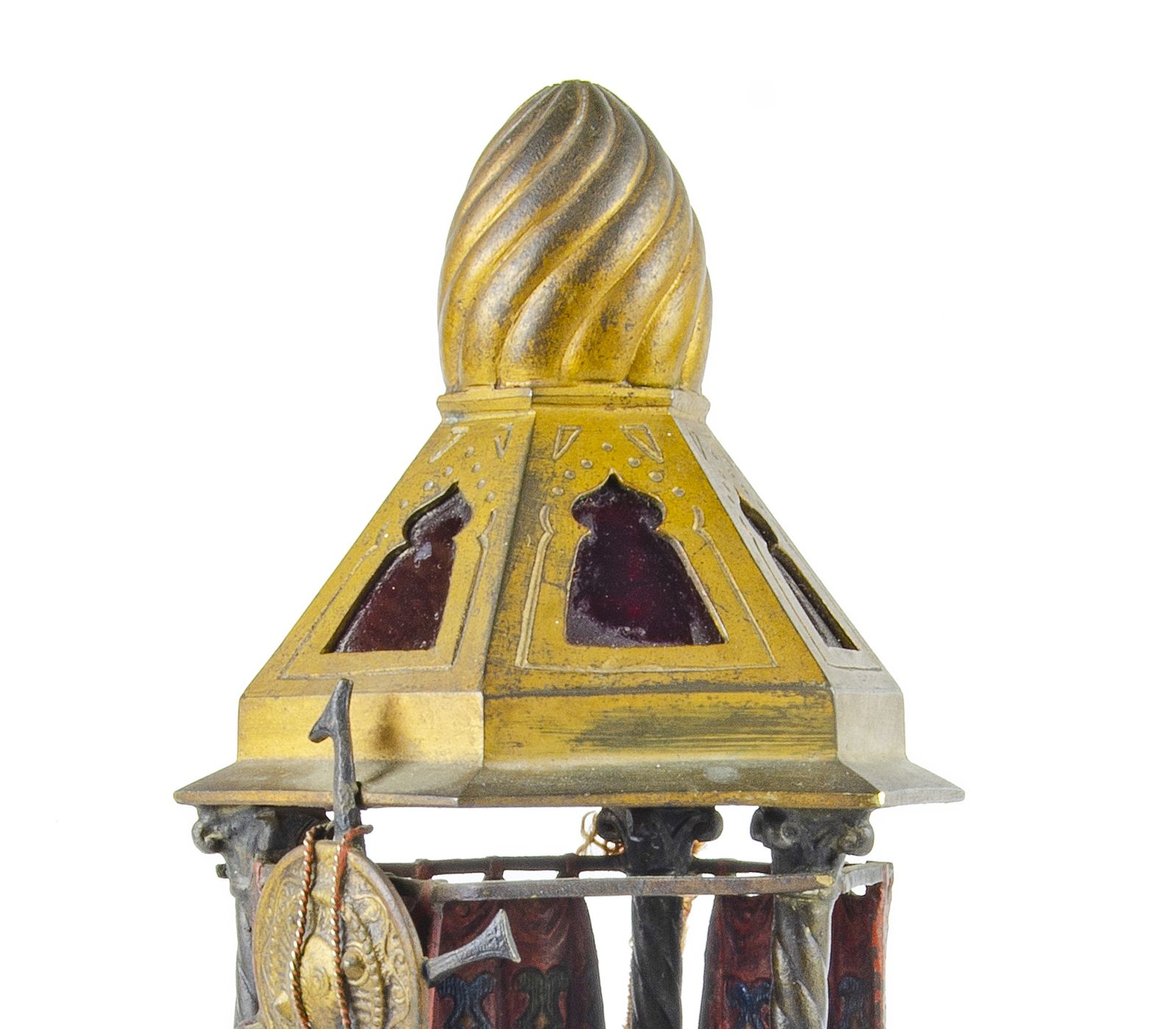 1910s Jugendstil Cold Painted Orientalist Bronze Sculptural Table Lamp By Franz Bergmann/Nam Greb, Austria photo buy