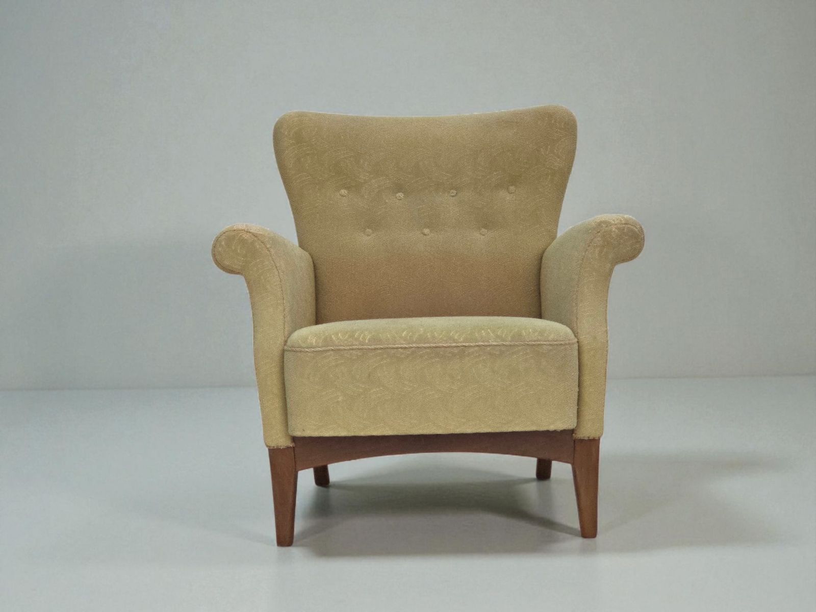 1960s, Danish Armchair By Fritz Hansen, Series 8000/8020, Original Condition.