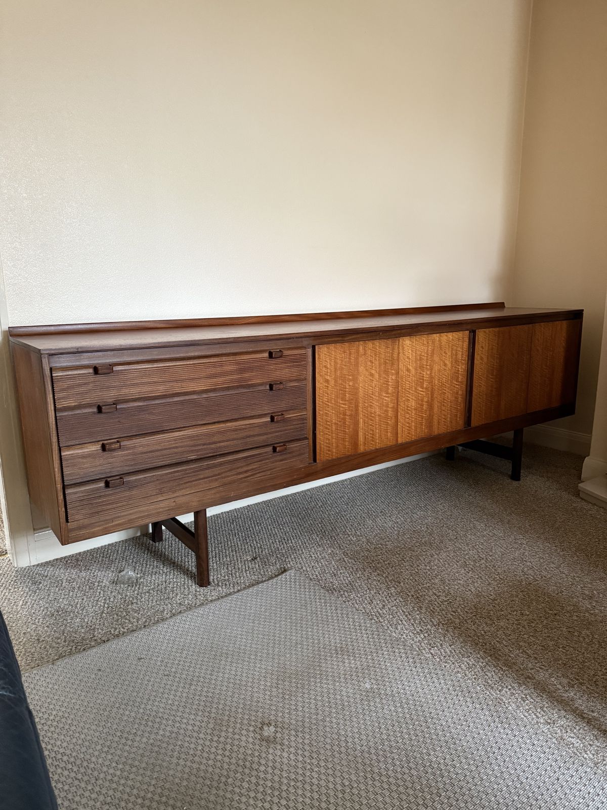 Large Vintage Robert Heritage Mid Century Teak, Afromosia And Sapele Sideboard photo for sale