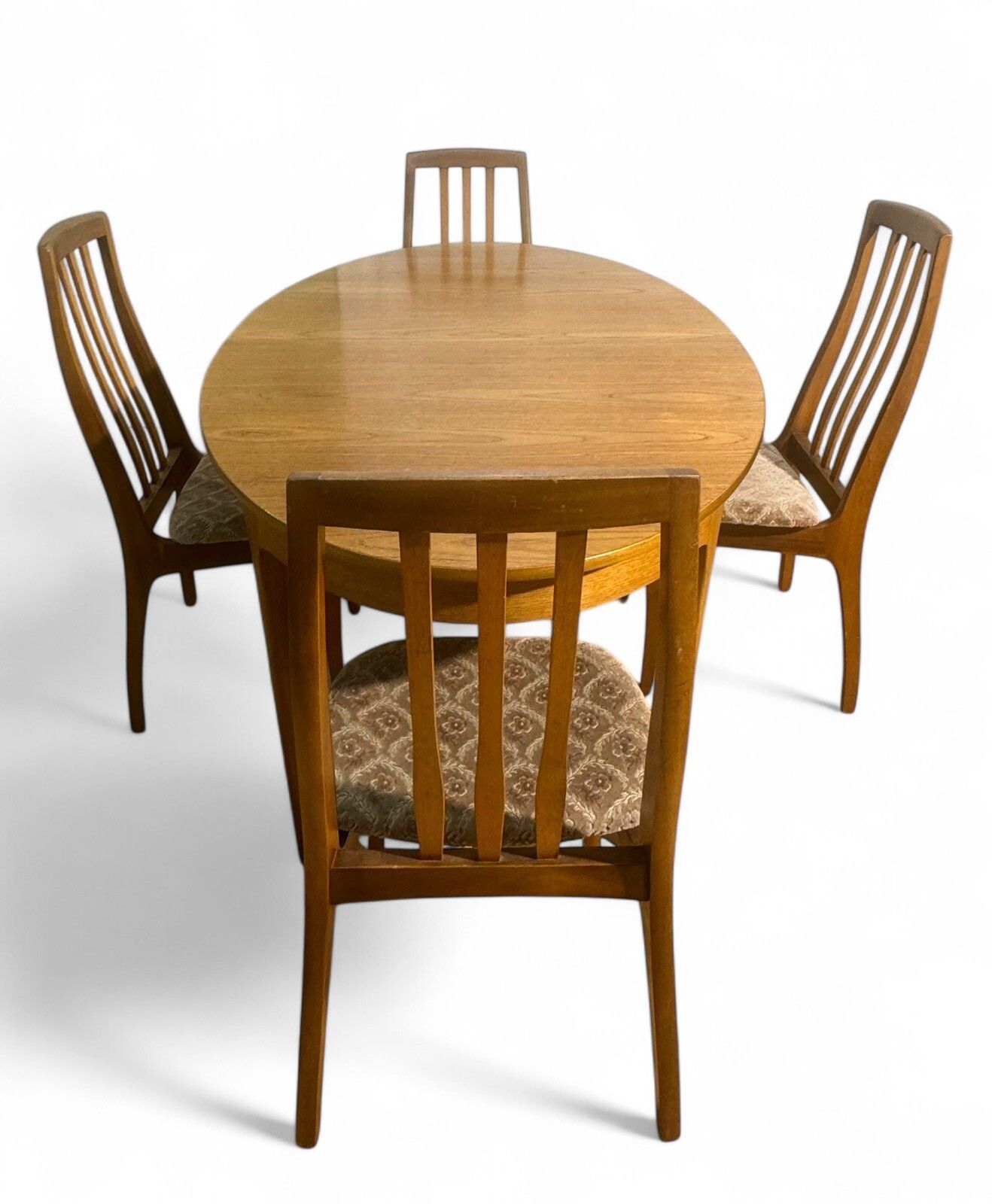 Sutcliffe Todmorden Dining Table And Chairs Teak Surf Board Surface Mid Century photo vintage