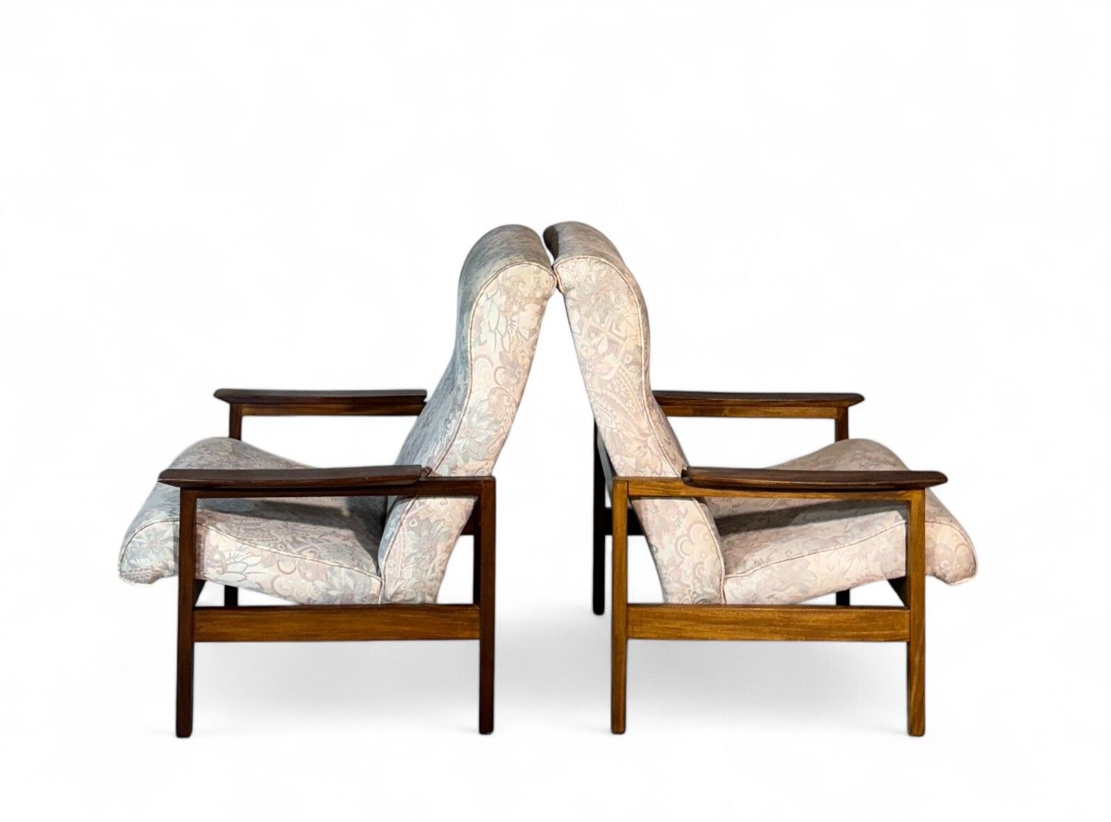 Pair Of Guy Rogers Armchairs Solid Afromosia Mid Century Retro C1960s photo furniture