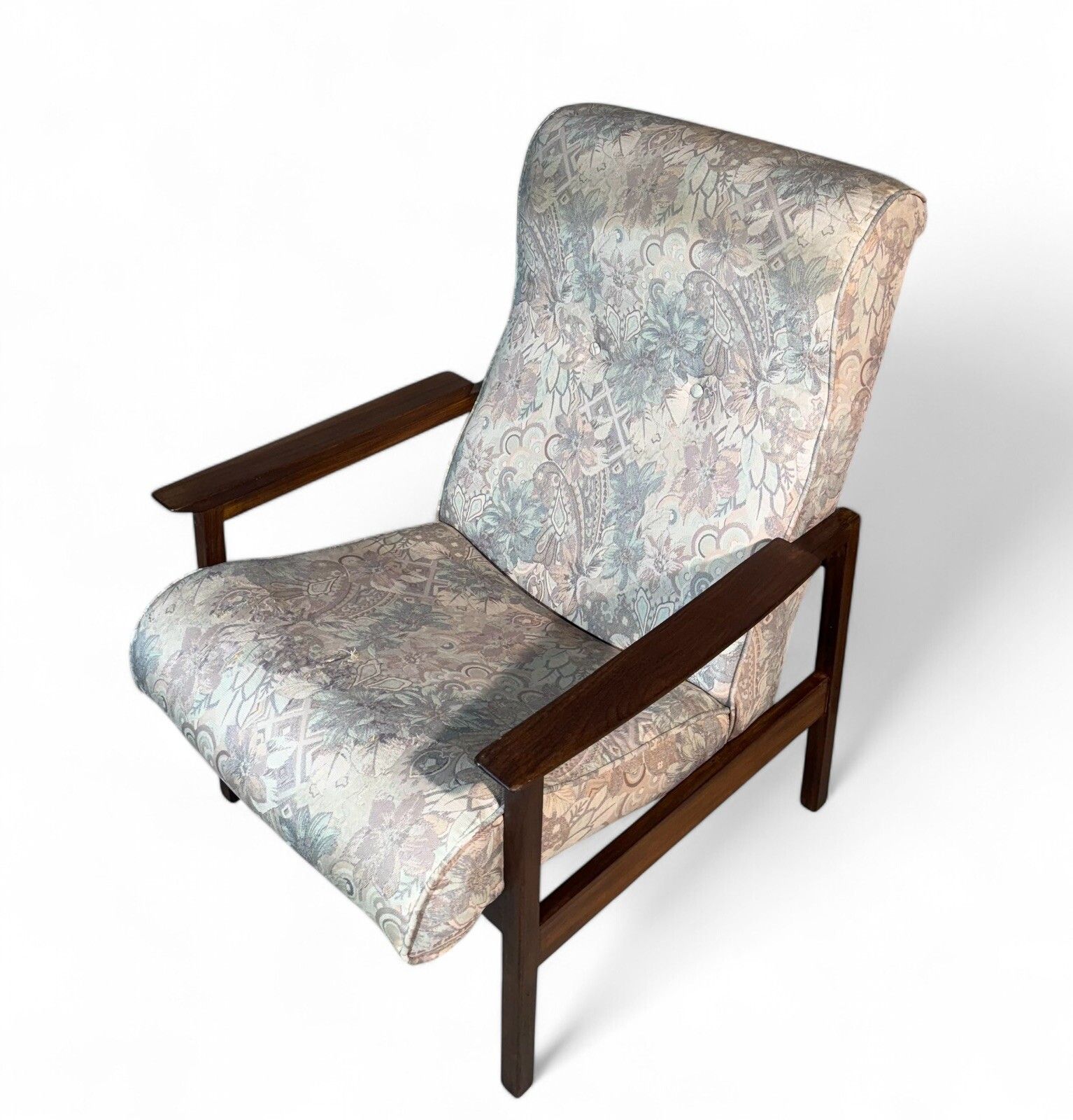 Pair Of Guy Rogers Armchairs Solid Afromosia Mid Century Retro C1960s photo 295.0
